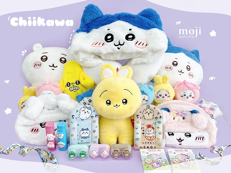 Team Chiikawa xinh xắn đã xếp hàng ngay ngắn