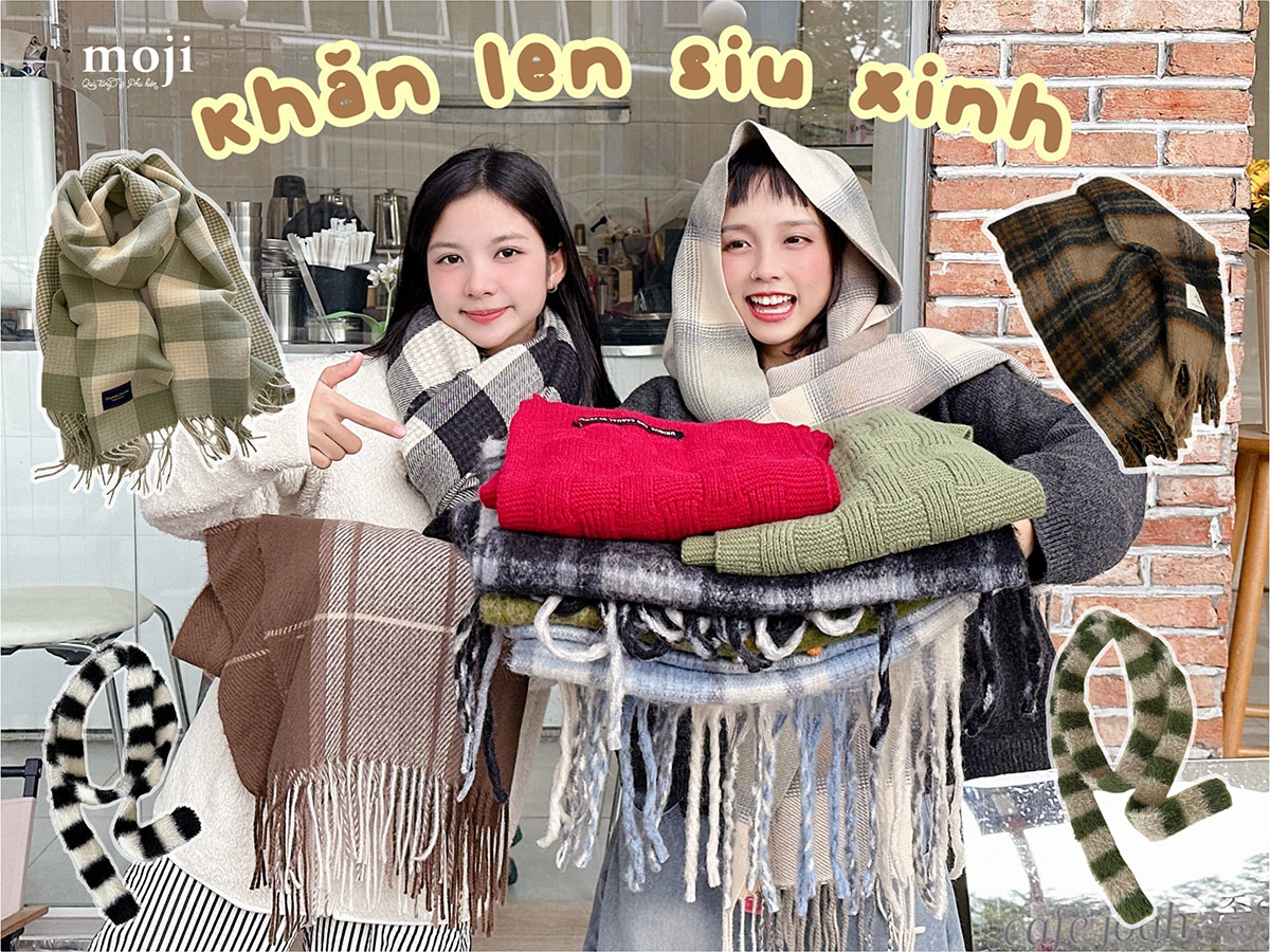 Khăn len siêu xinh iu