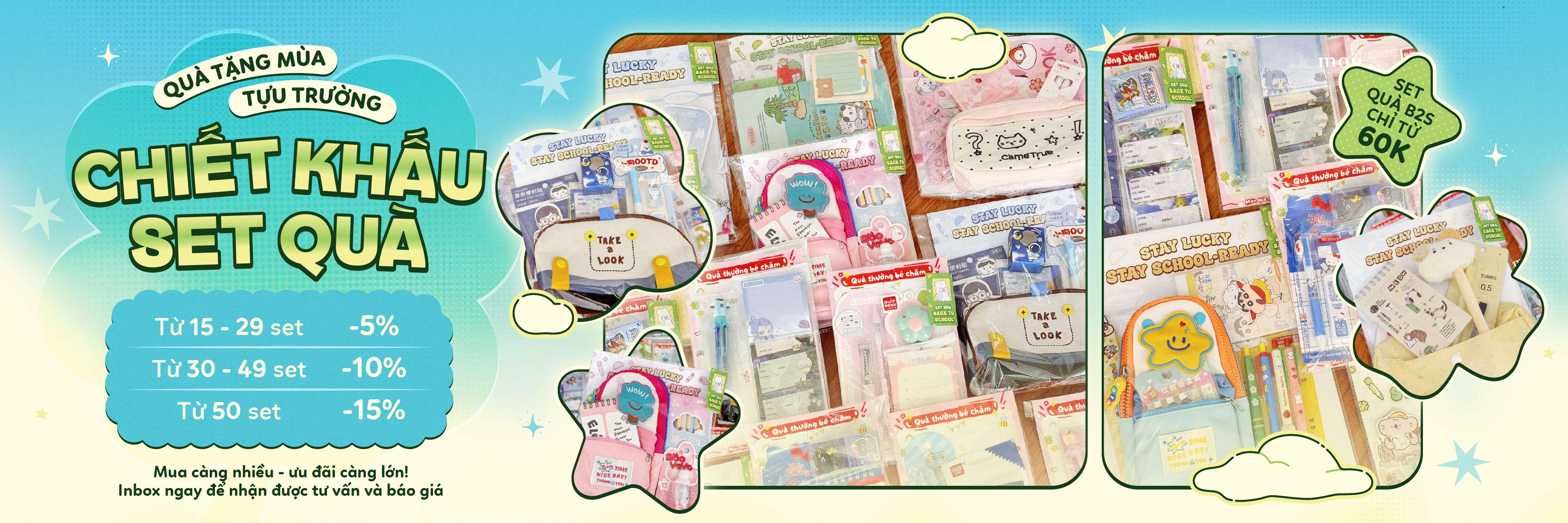Banner set quà B2S
