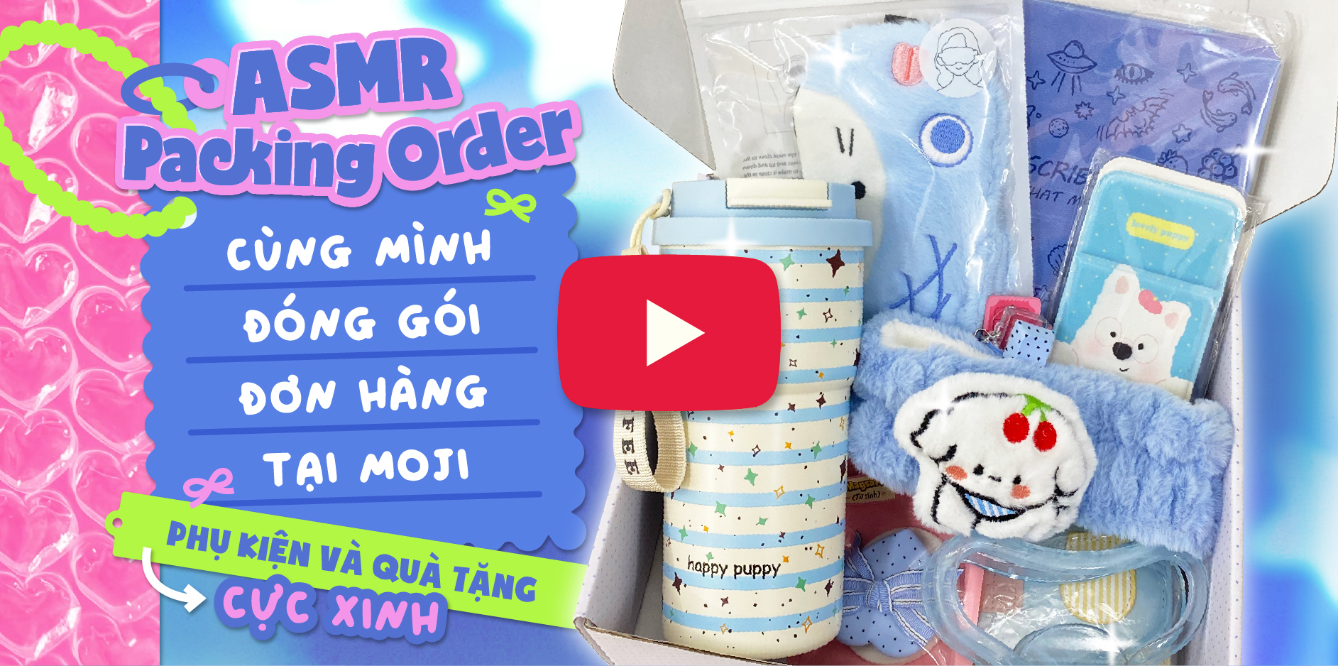 Banner YT ASMR Packing order