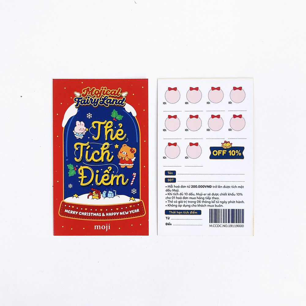 Thẻ tích điểm Xmas
