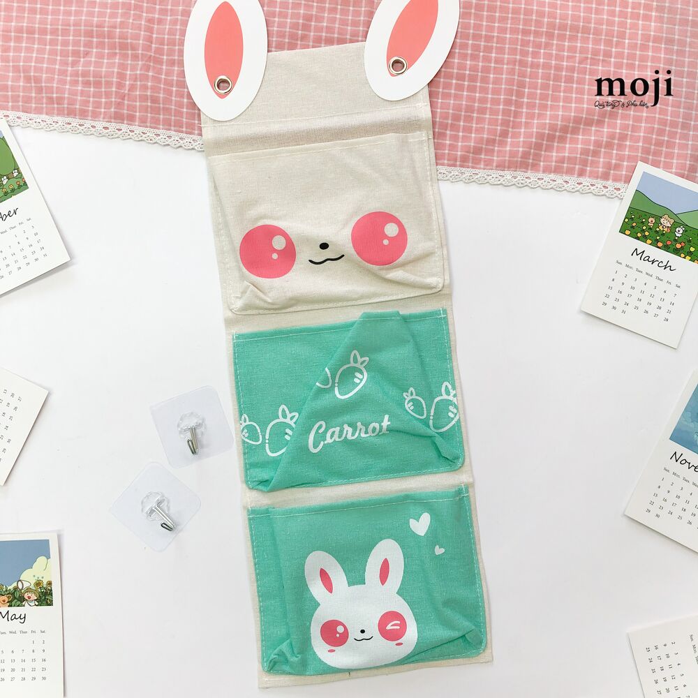 Giá treo đồ đa năng Cute Rabbit carrot 3 tầng 20x54