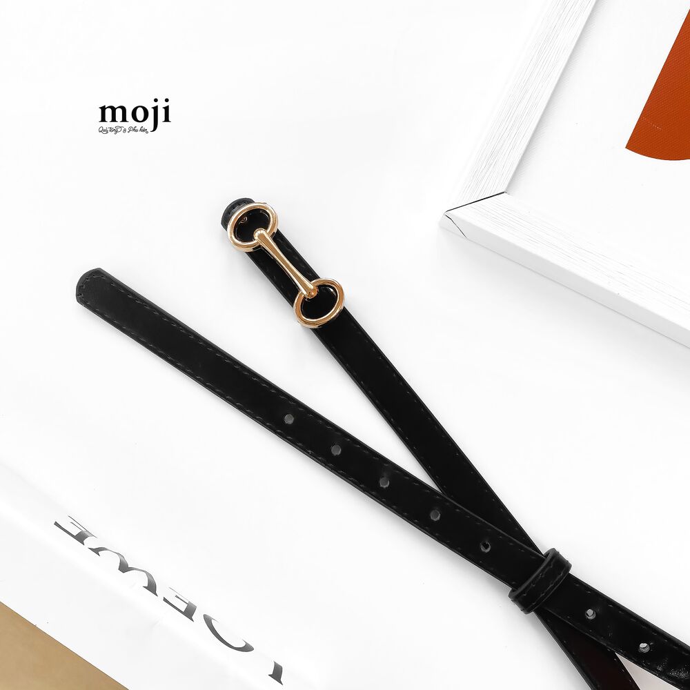Thắt lưng dây nịt da vòng tròn móc nối 105cm