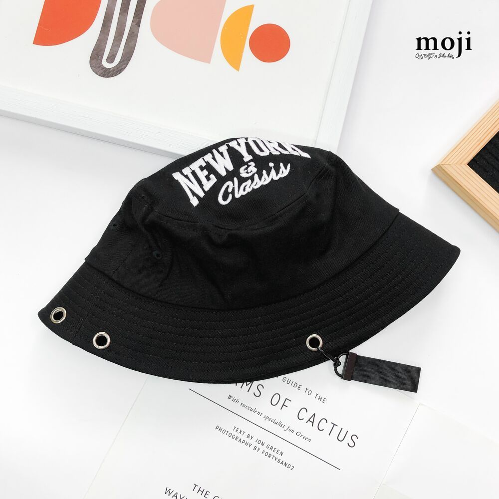 Mũ nón bucket New York Classis móc strap