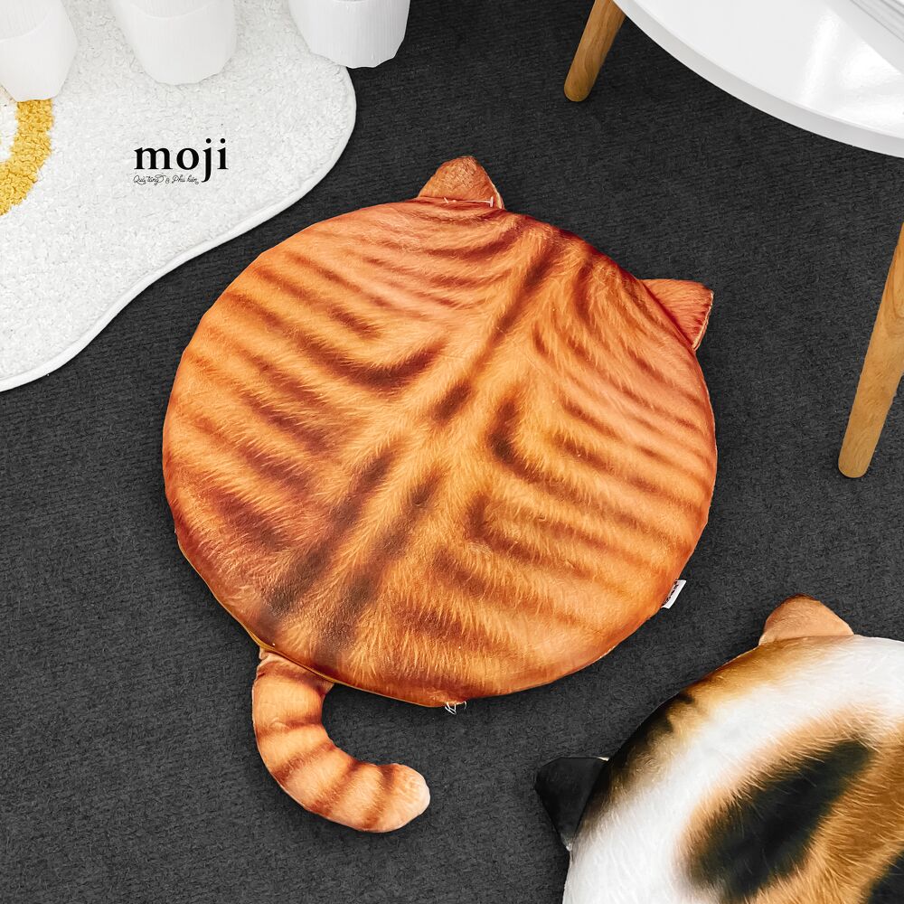 Đệm gấu bông Họa tiết lông mèo 40cm