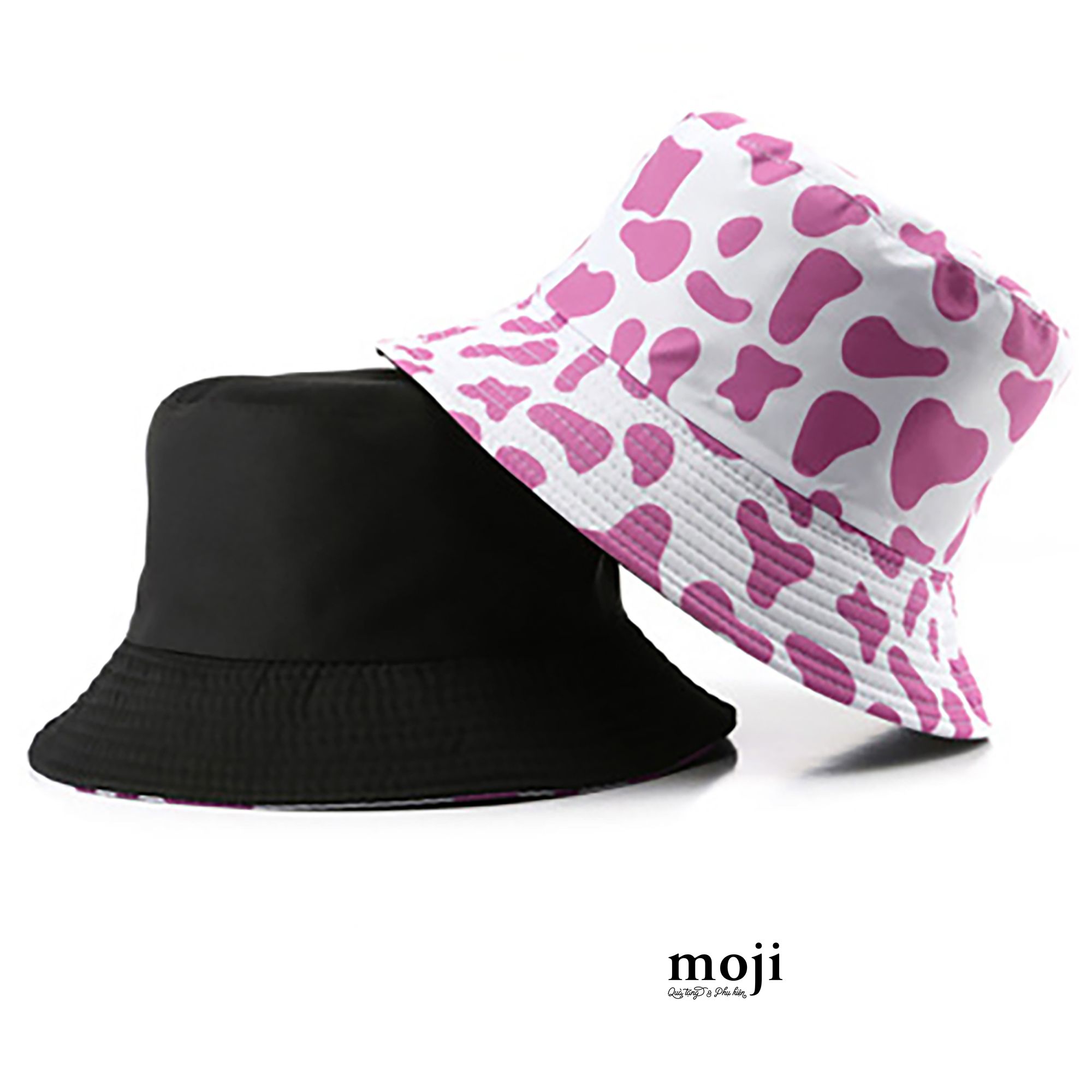Mũ nón bucket 2 mặt Cow Pattern