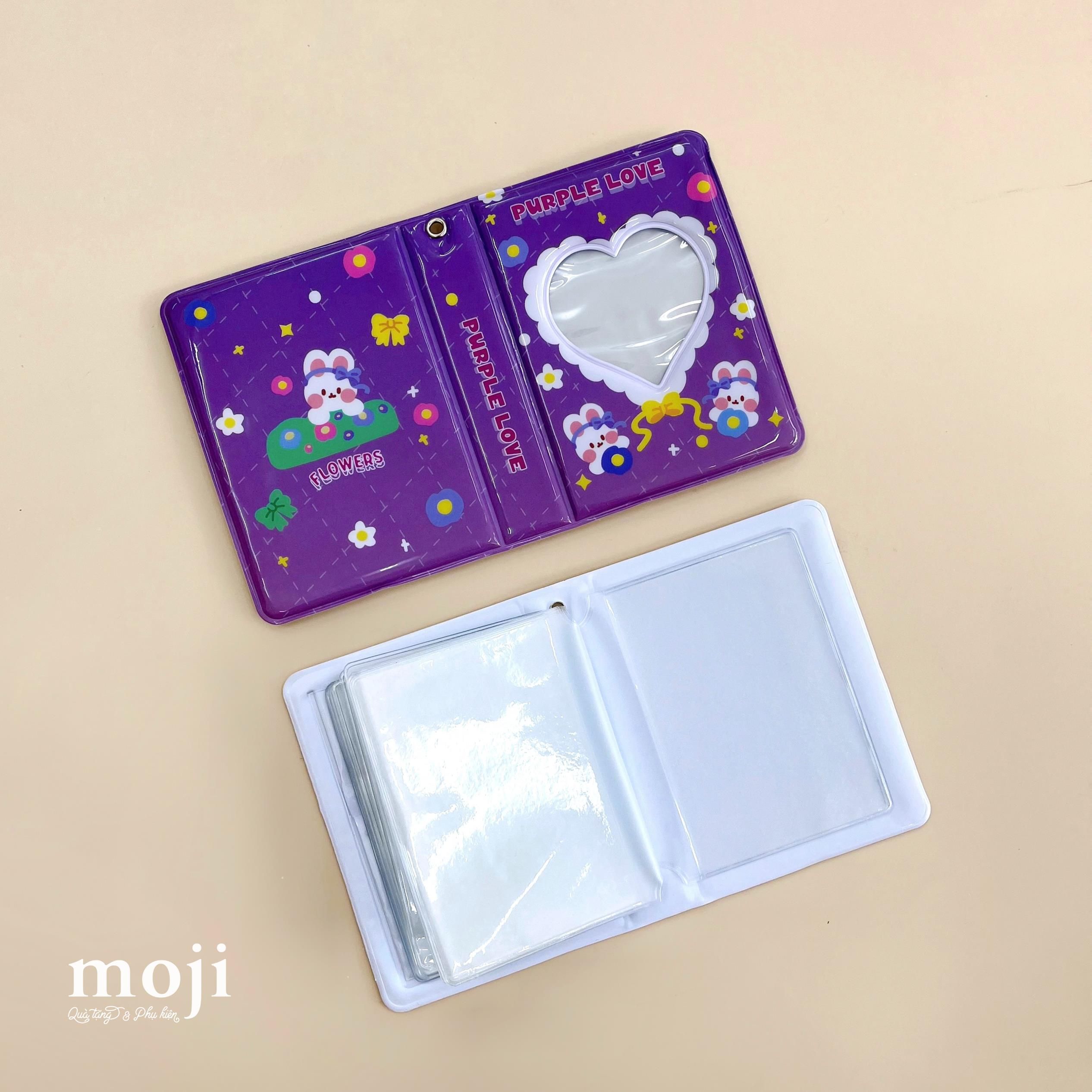 Album ảnh đựng card Heart rabbit purple love 2x8x11