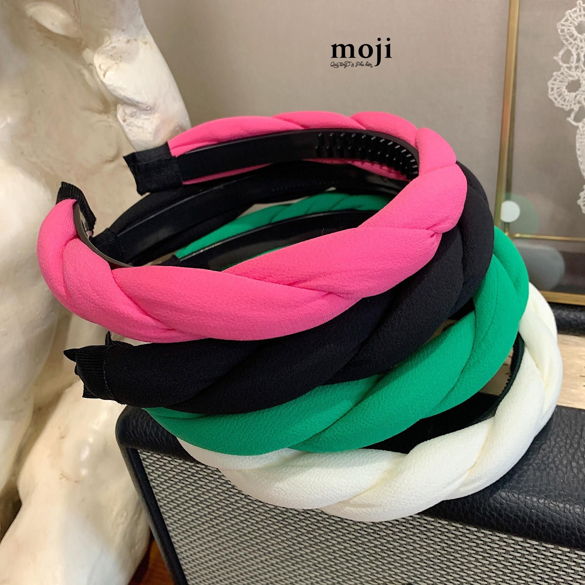 Băng đô bờm Puffy dây xoắn