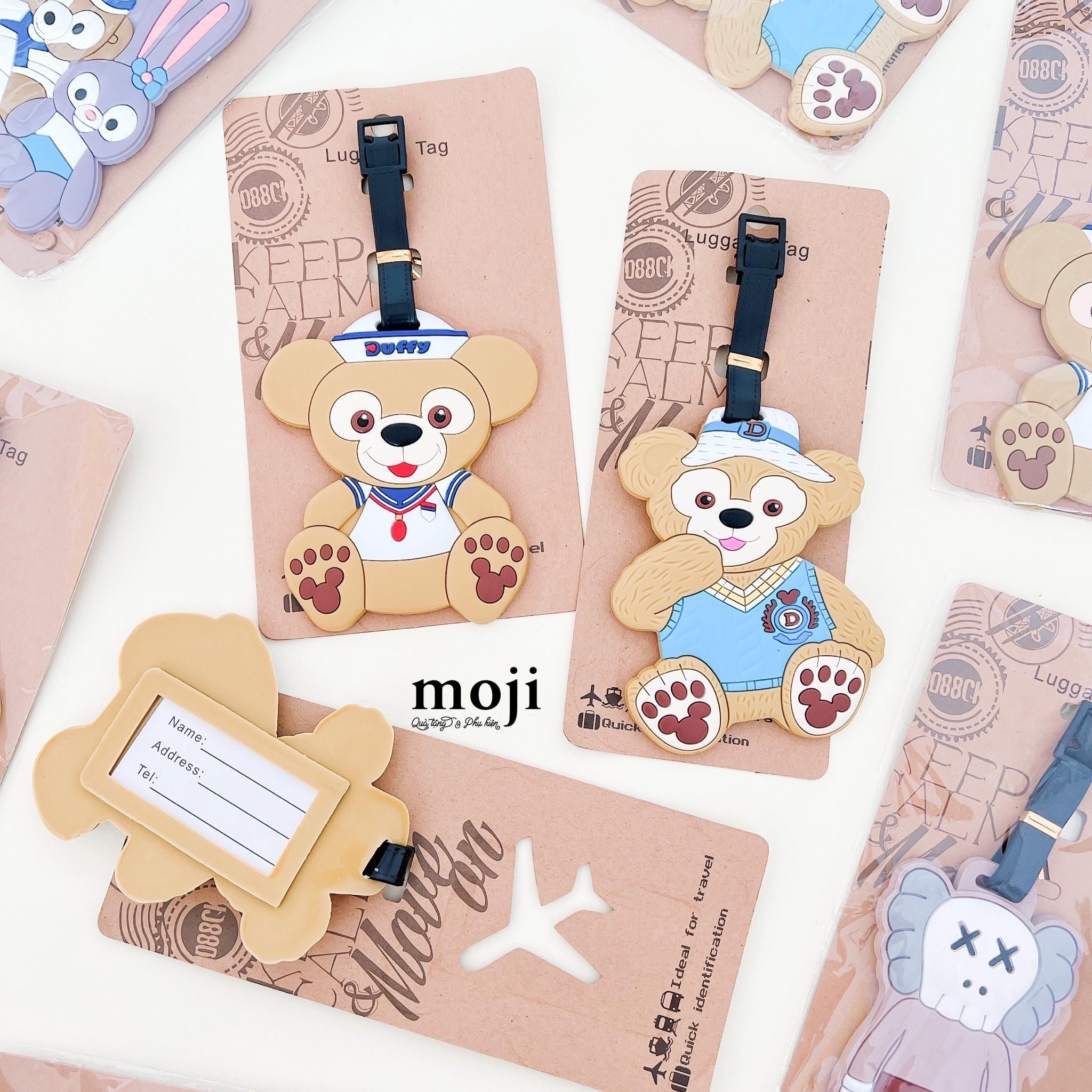 Luggage tag DF Friends Gấu nâu ngồi