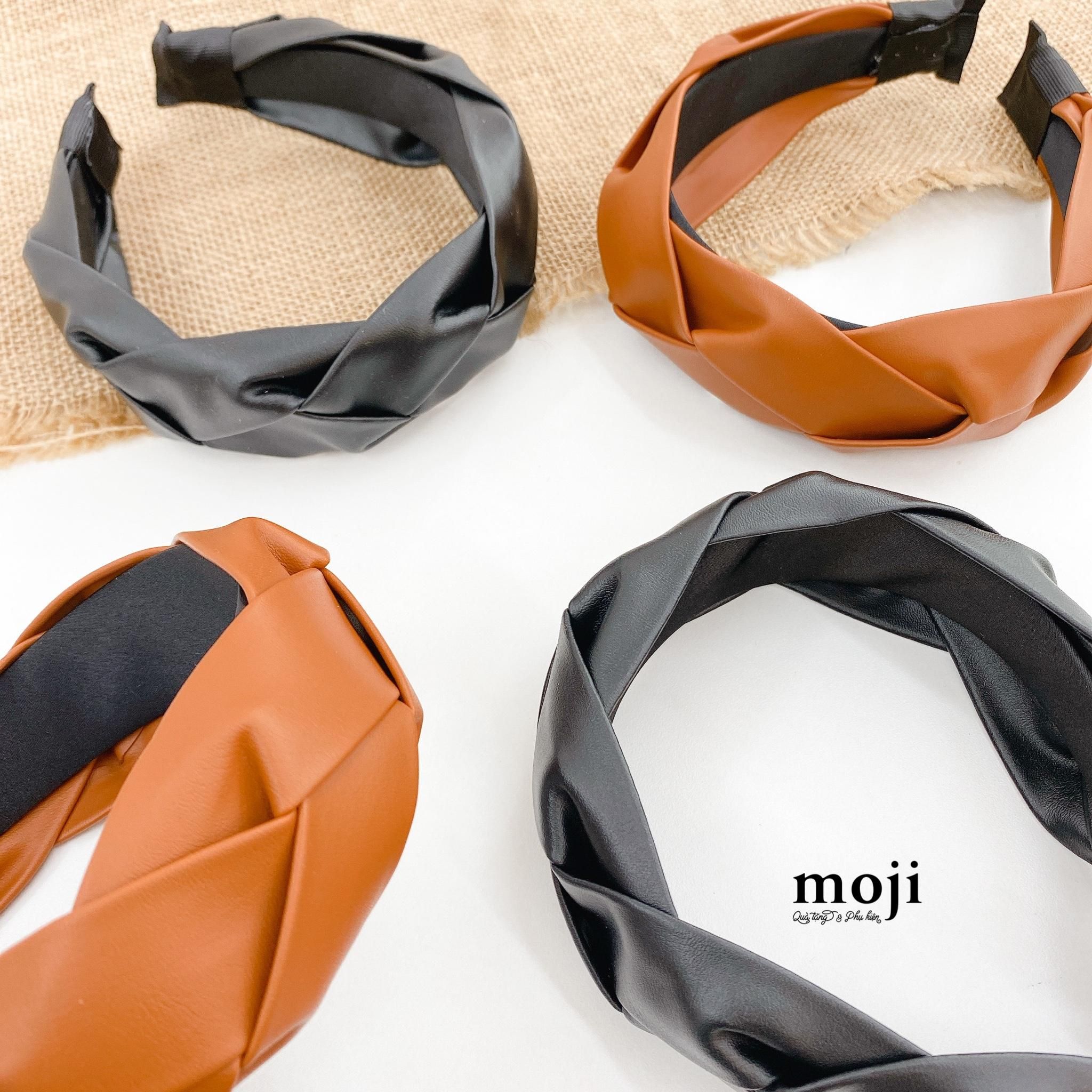 Băng đô bờm Leather dây bện