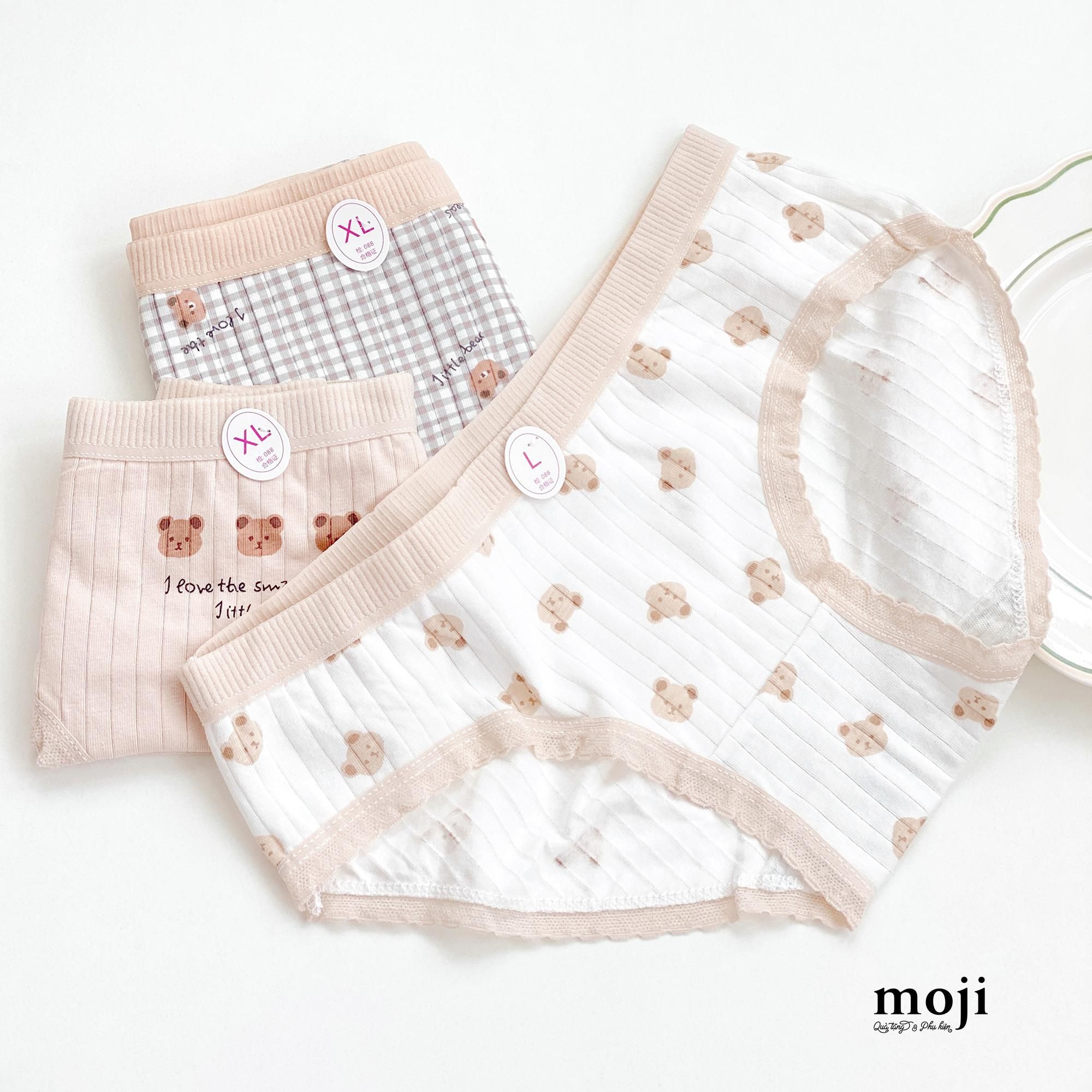 Quần chip MJ Little baby bear face vân sọc có viền