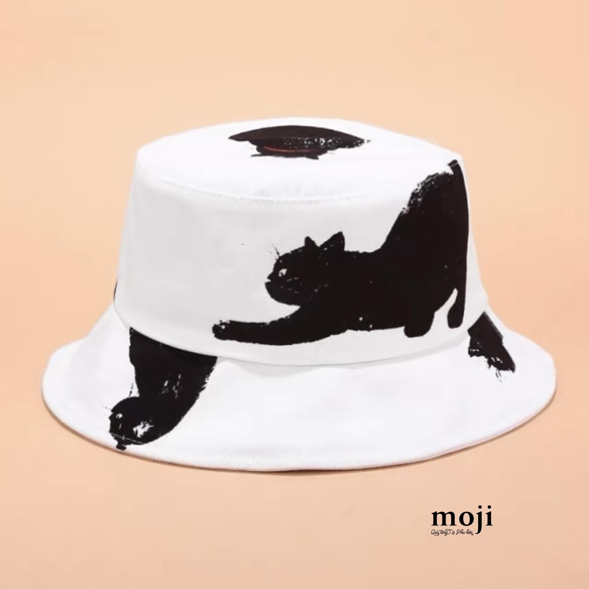 Mũ nón bucket Black cat