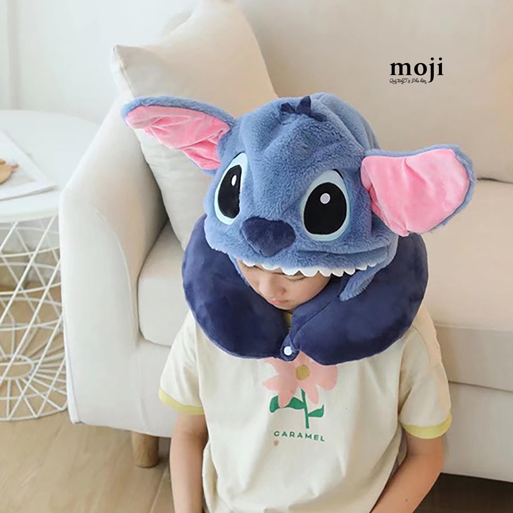 Gấu bông chữ U có mũ Stitch face có tai