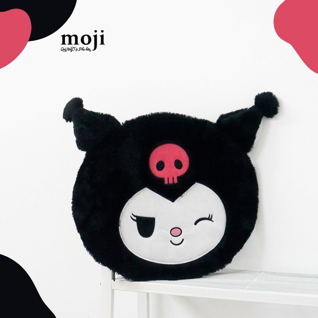Đệm gấu bông Kuromi nháy mắt 35x42