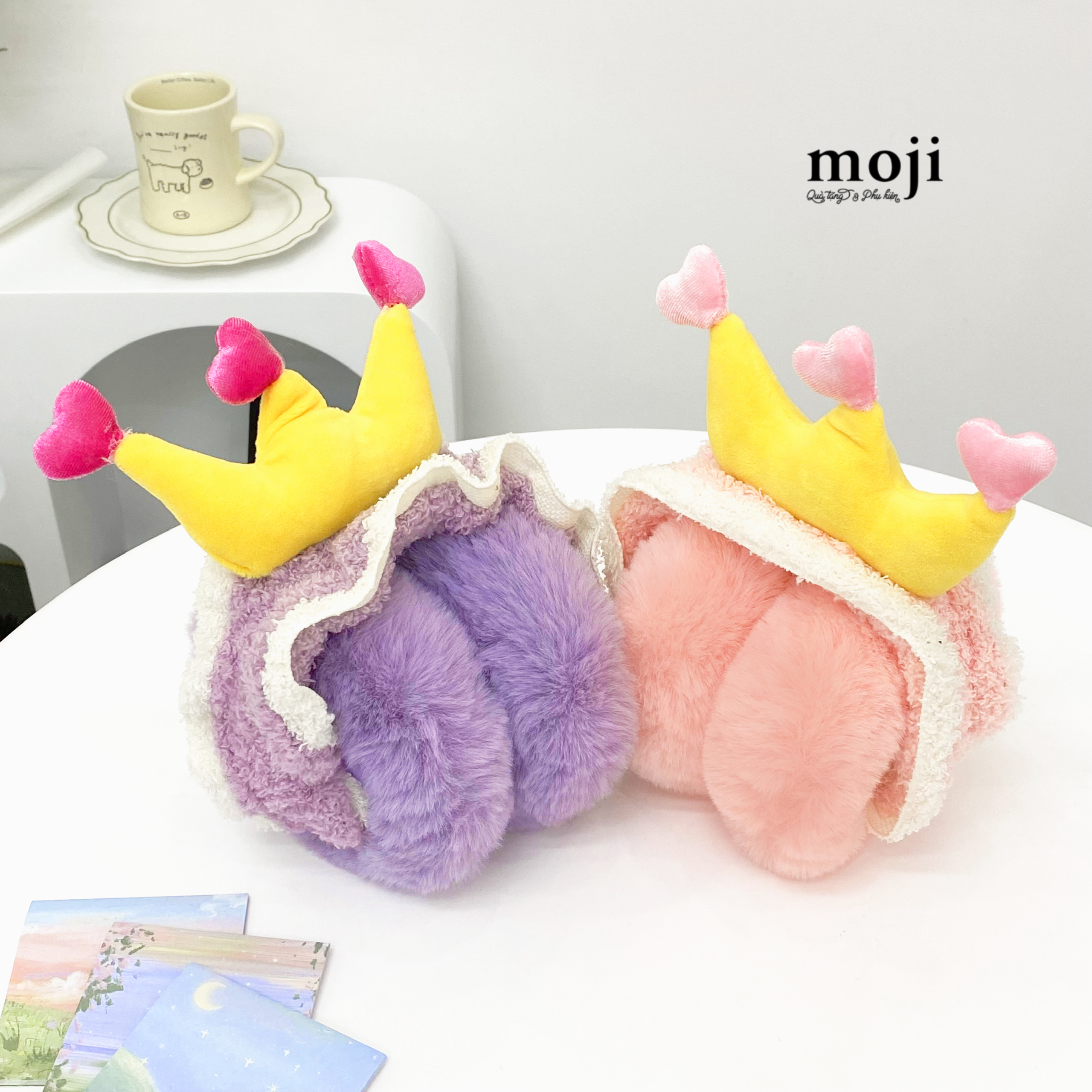 Bịt tai len Heart crown