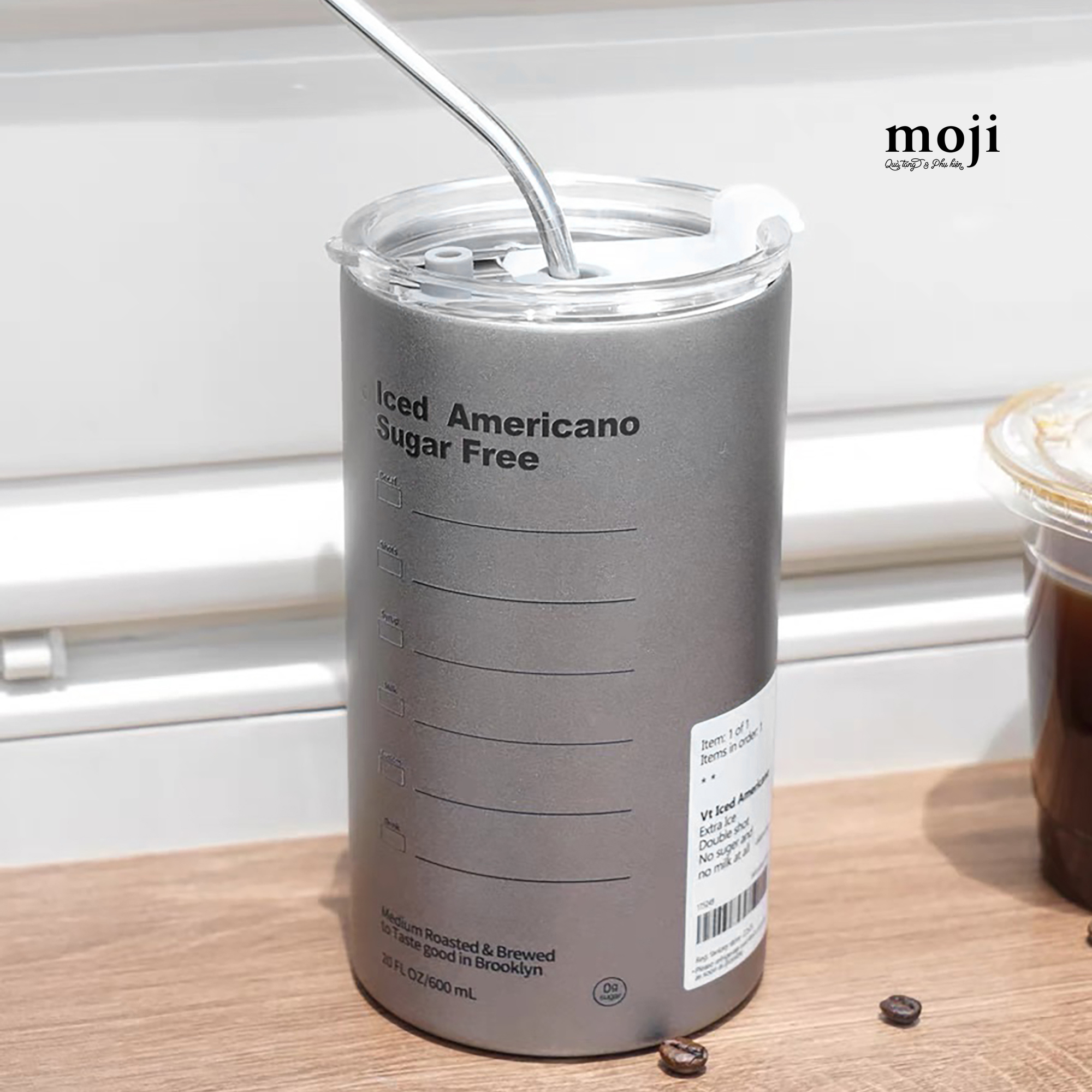 Ly cốc giữ nhiệt Iced Americano Sugar Free 600ml