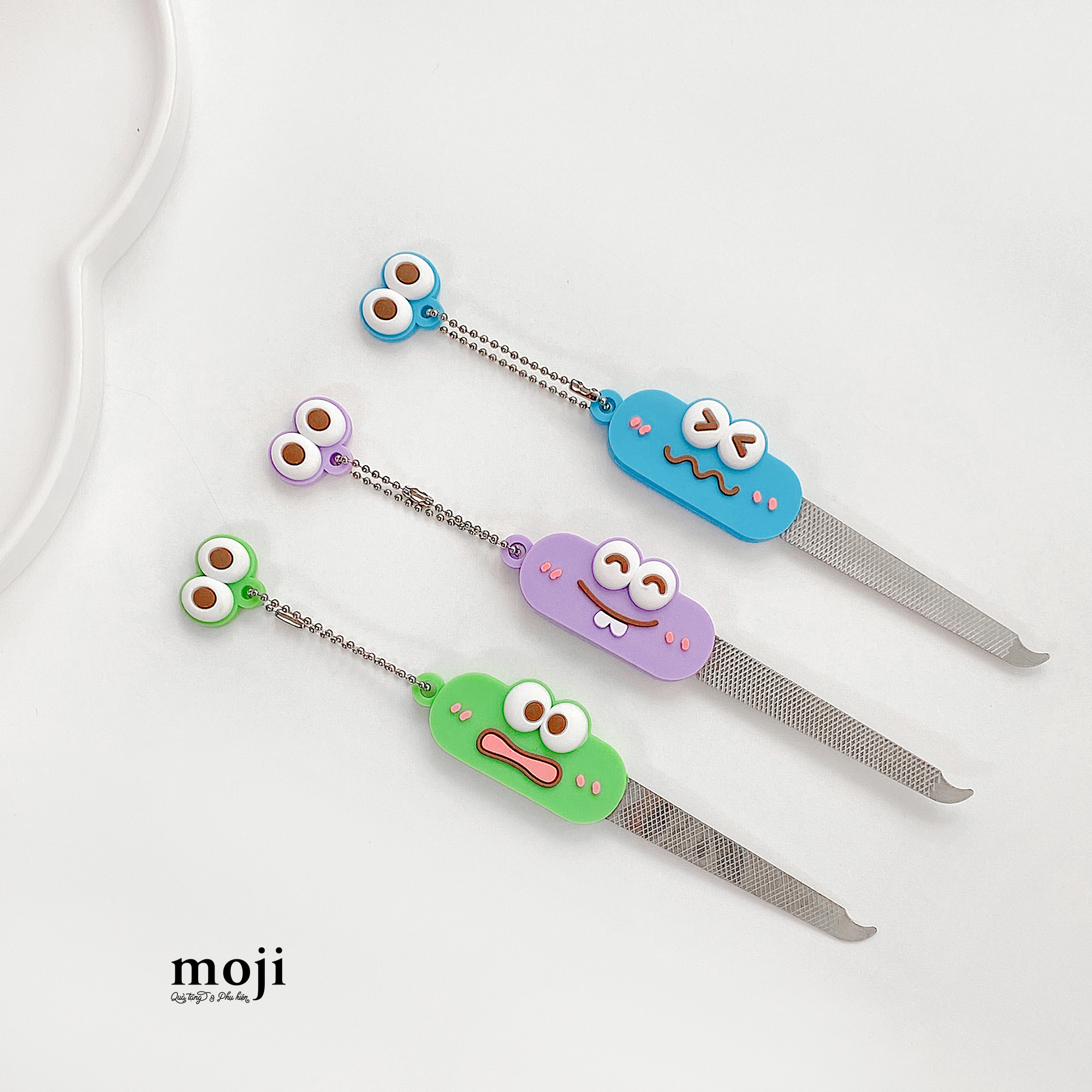 Dũa móng tay trang điểm Funny vibes Big eyes monster 2x8
