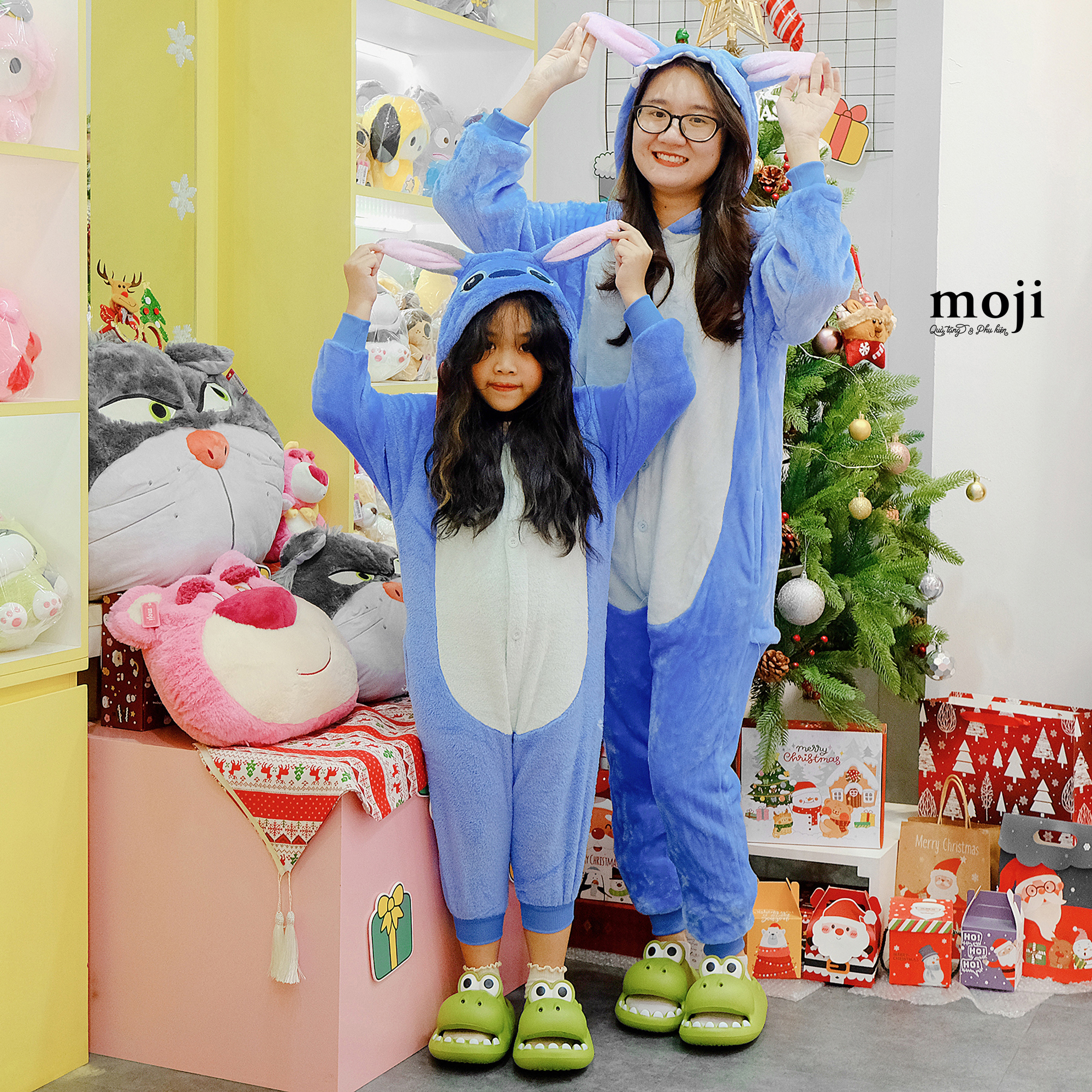 Bộ quần áo hình thú Stitch có tai