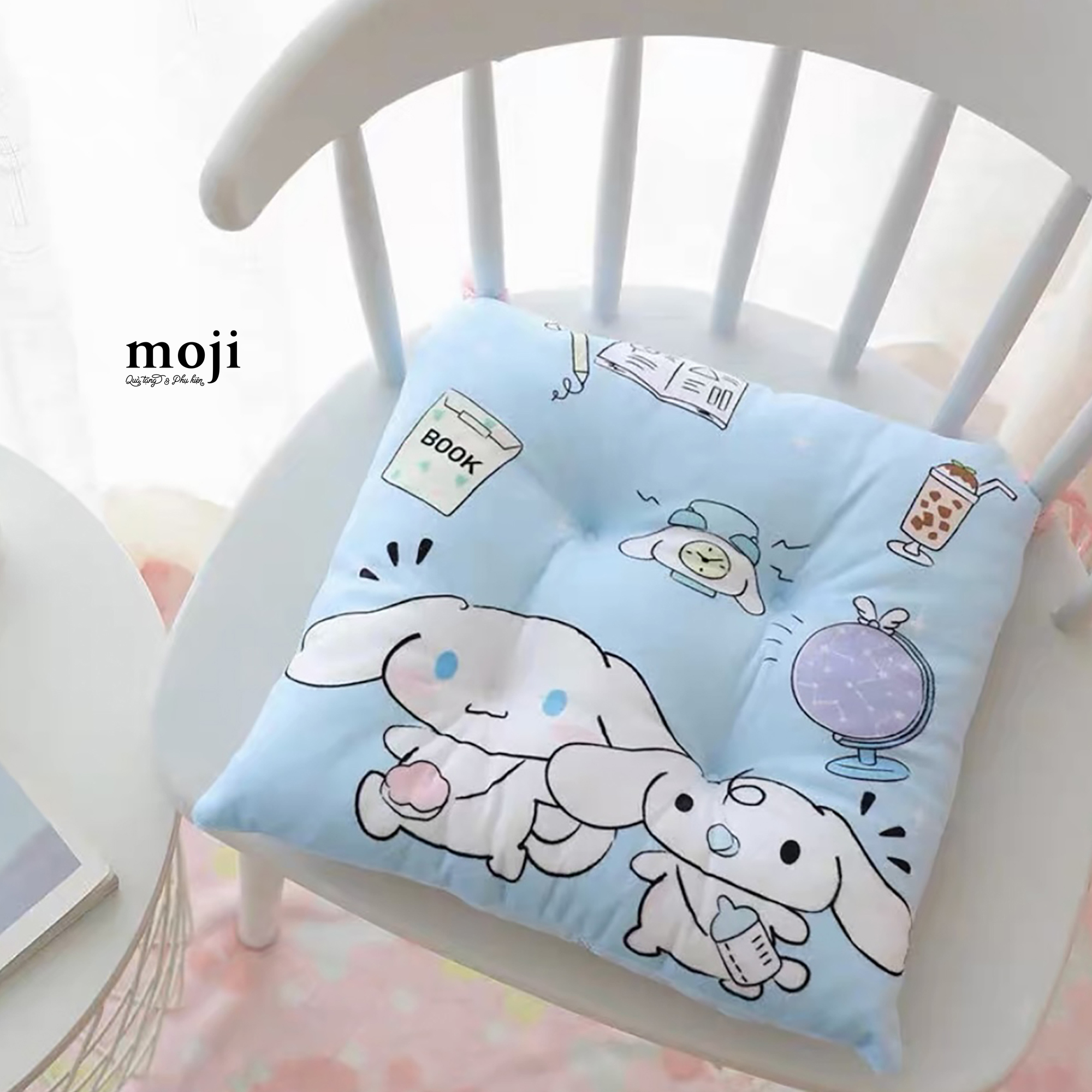 Đệm gấu bông Cinnamoroll happy time 40cm