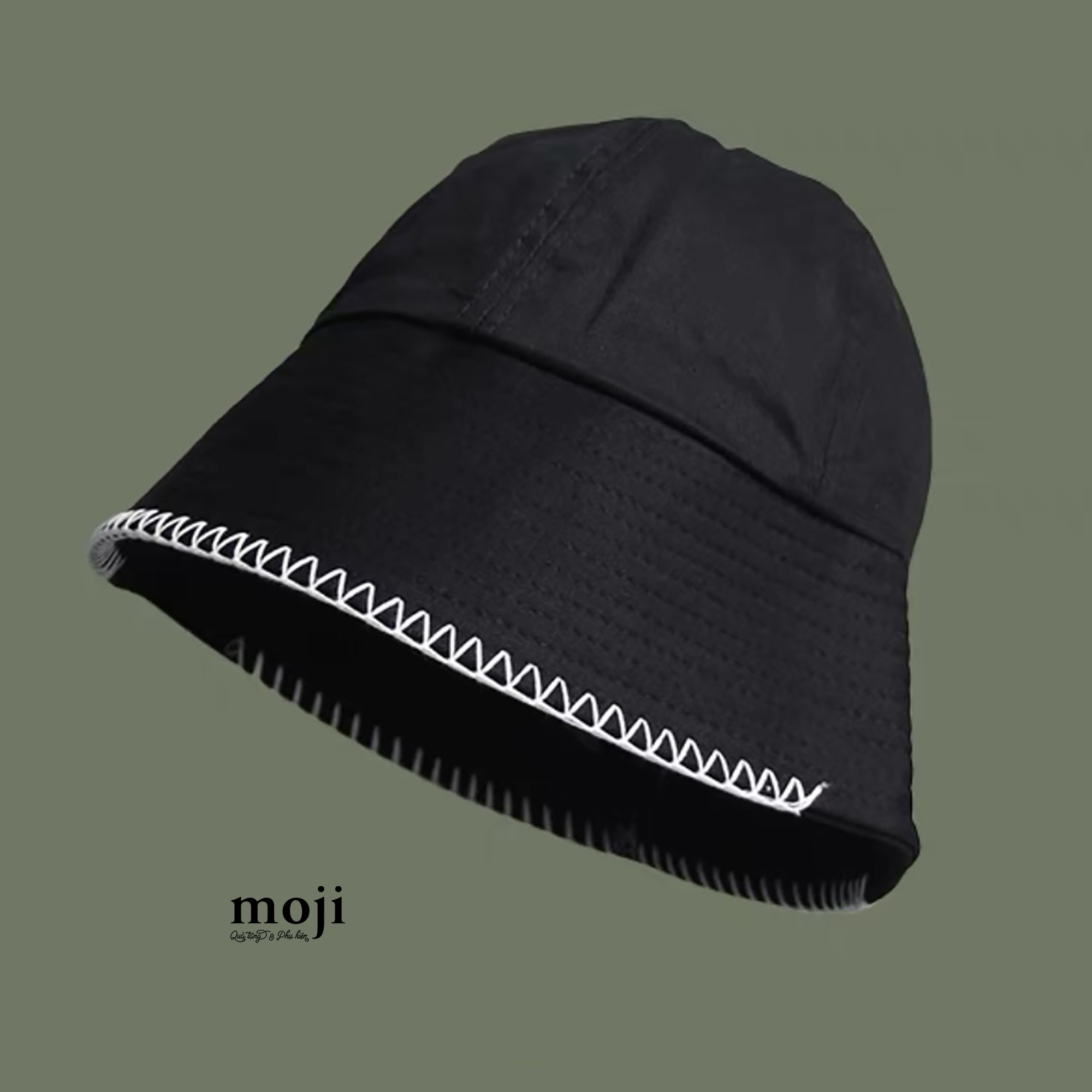 Mũ nón bucket Basic one color viền răng cưa