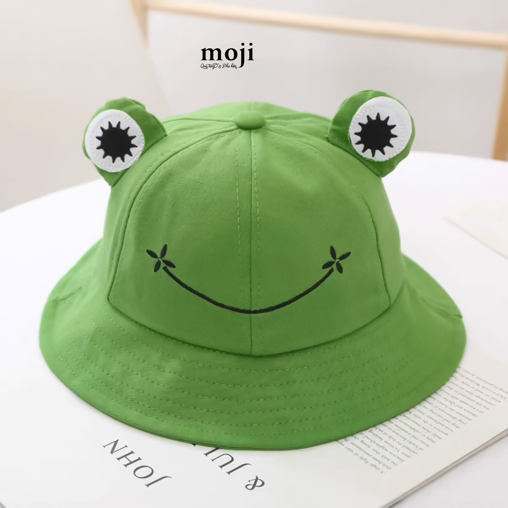 Mũ nón bucket Frog happy face