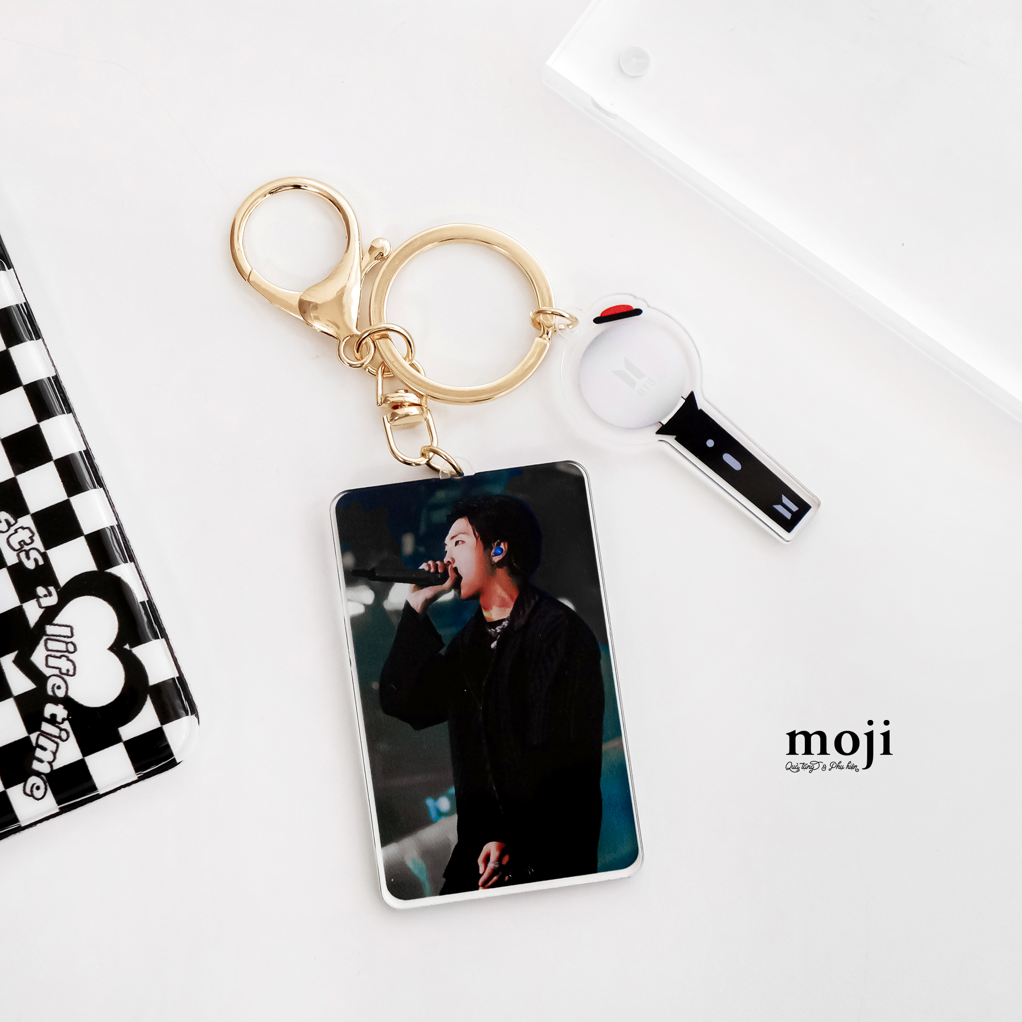 Móc khóa idol BTS RM performance lightstick 141222