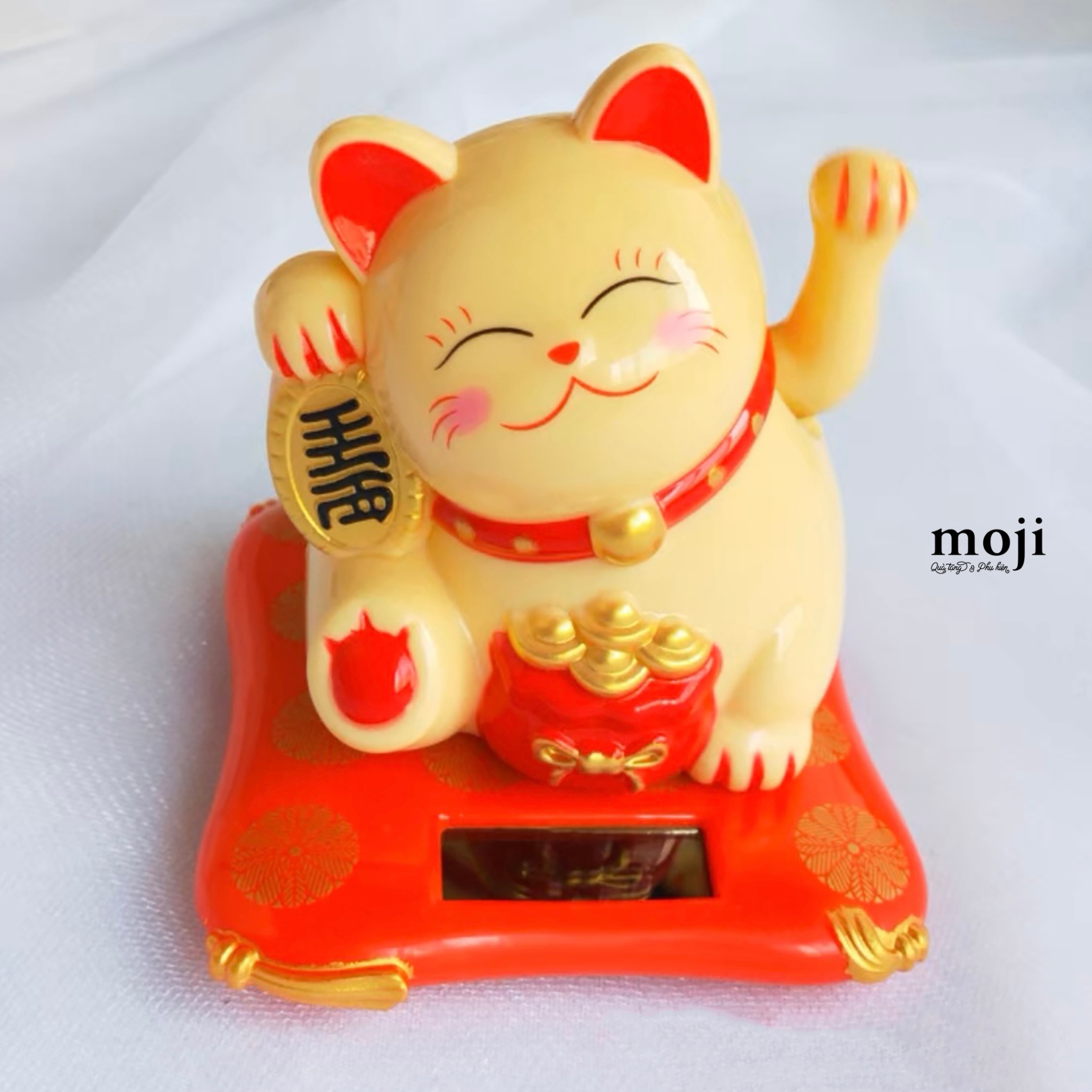 Tượng trưng bày trang trí Mèo may mắn vẫy tay 6x7x7