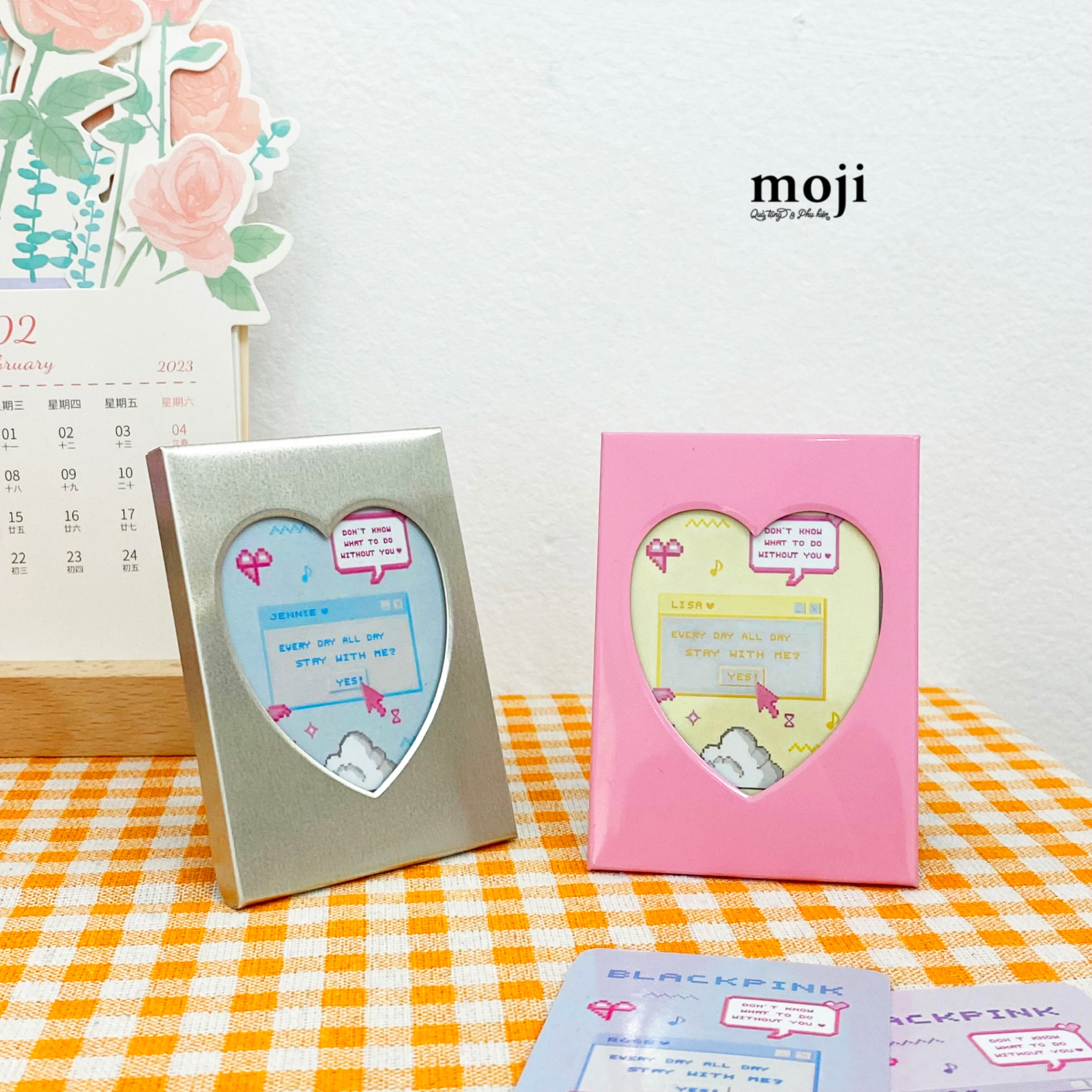 Khung ảnh trang trí Basic heart inside one color 6x9