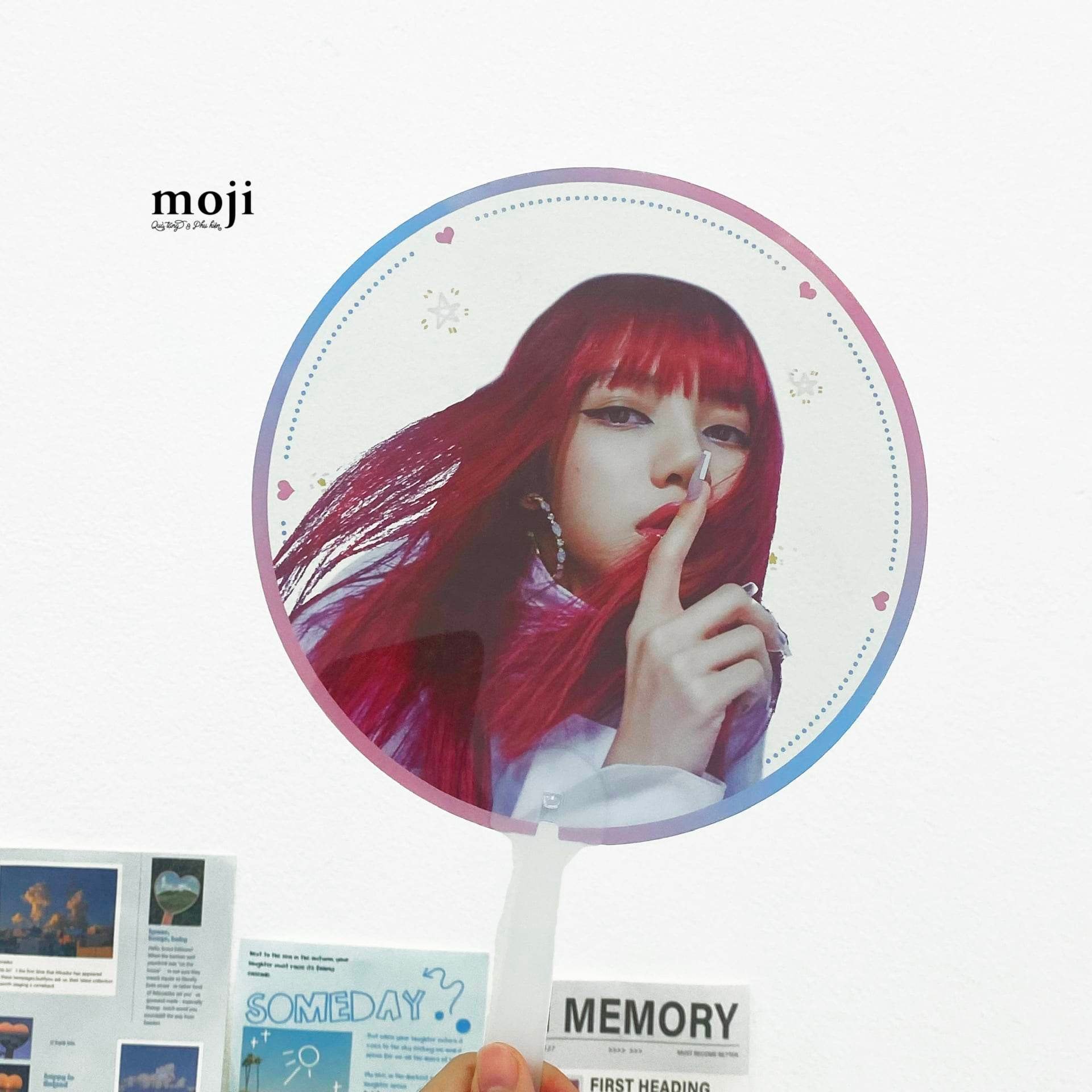 Quạt nhựa cầm tay idol BLACKPINK Lisa How you like that 090323