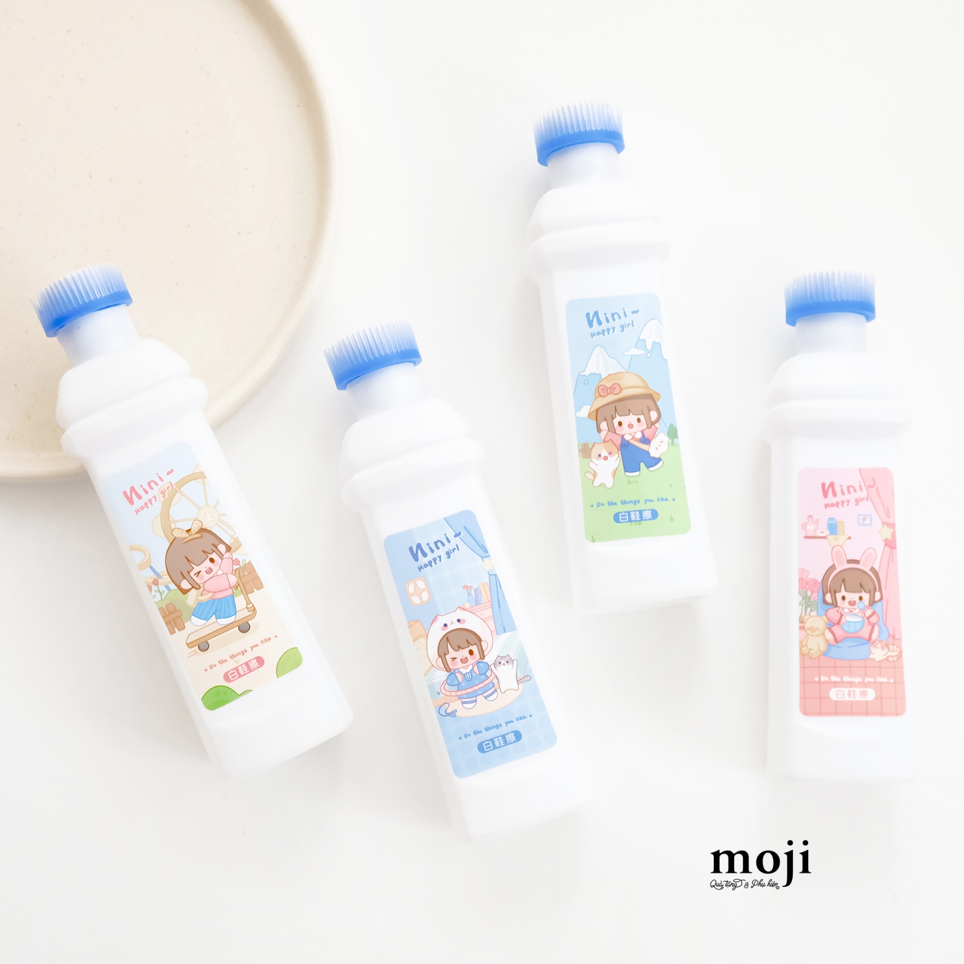 Chai làm sạch giày trắng Nini happy girl 100ml