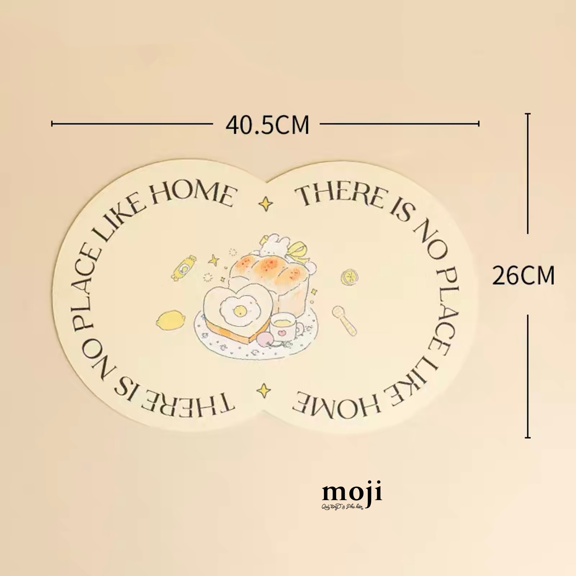 Lót bàn đa năng Sweet animal no place like home 26x40