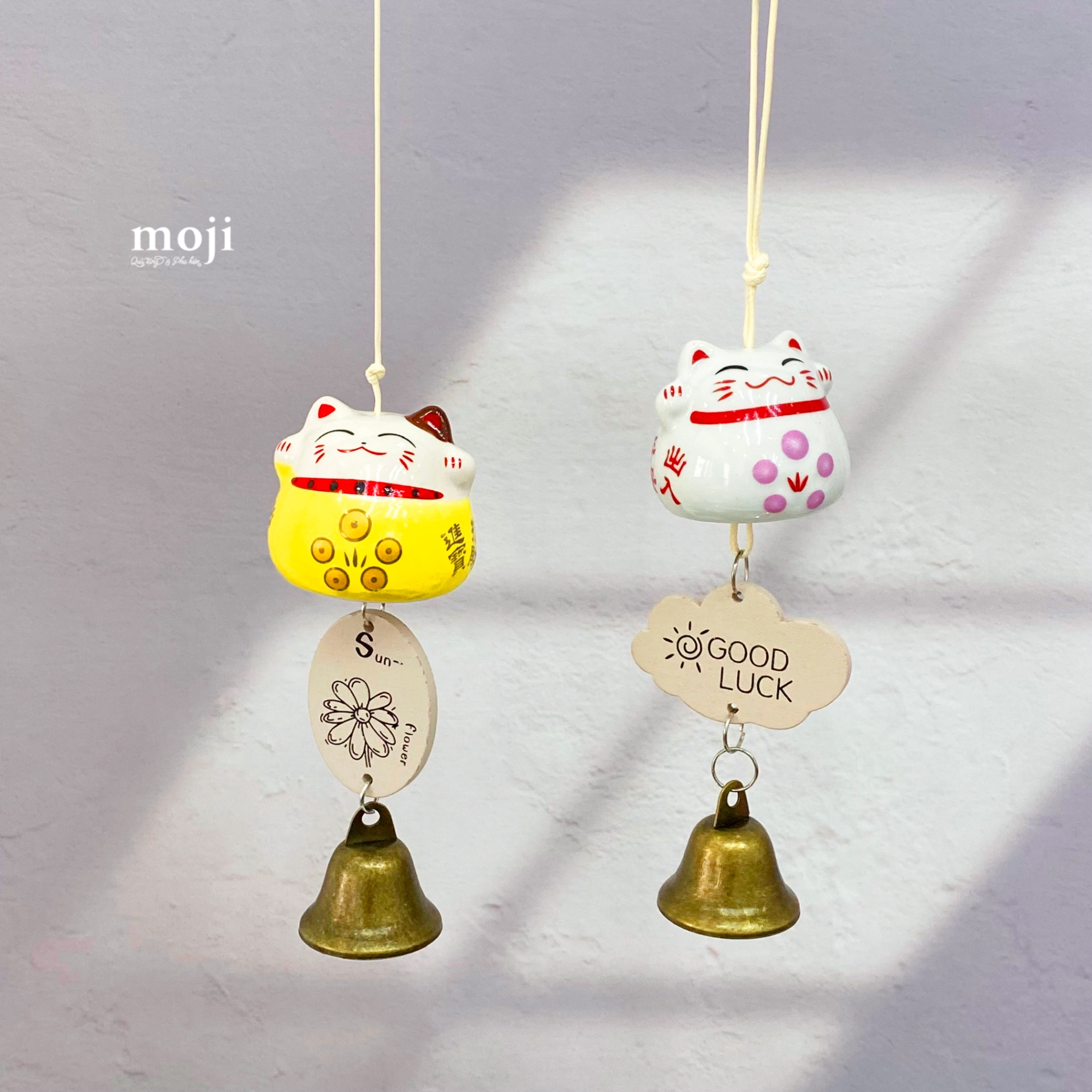 Chuông gió Mèo may mắn smiley