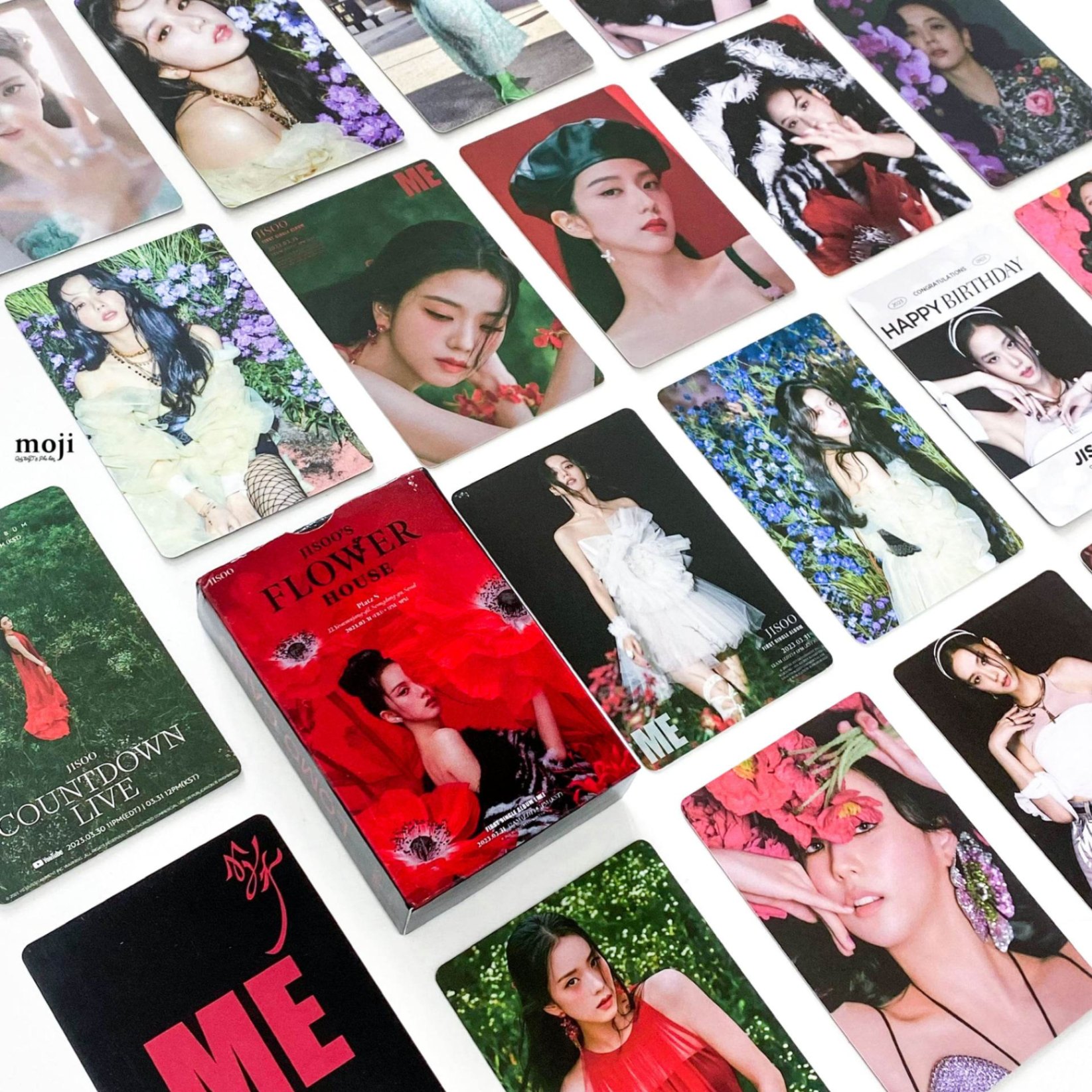 Lomo card idol BLACKPINK Jisoo Flower house 110423 set55