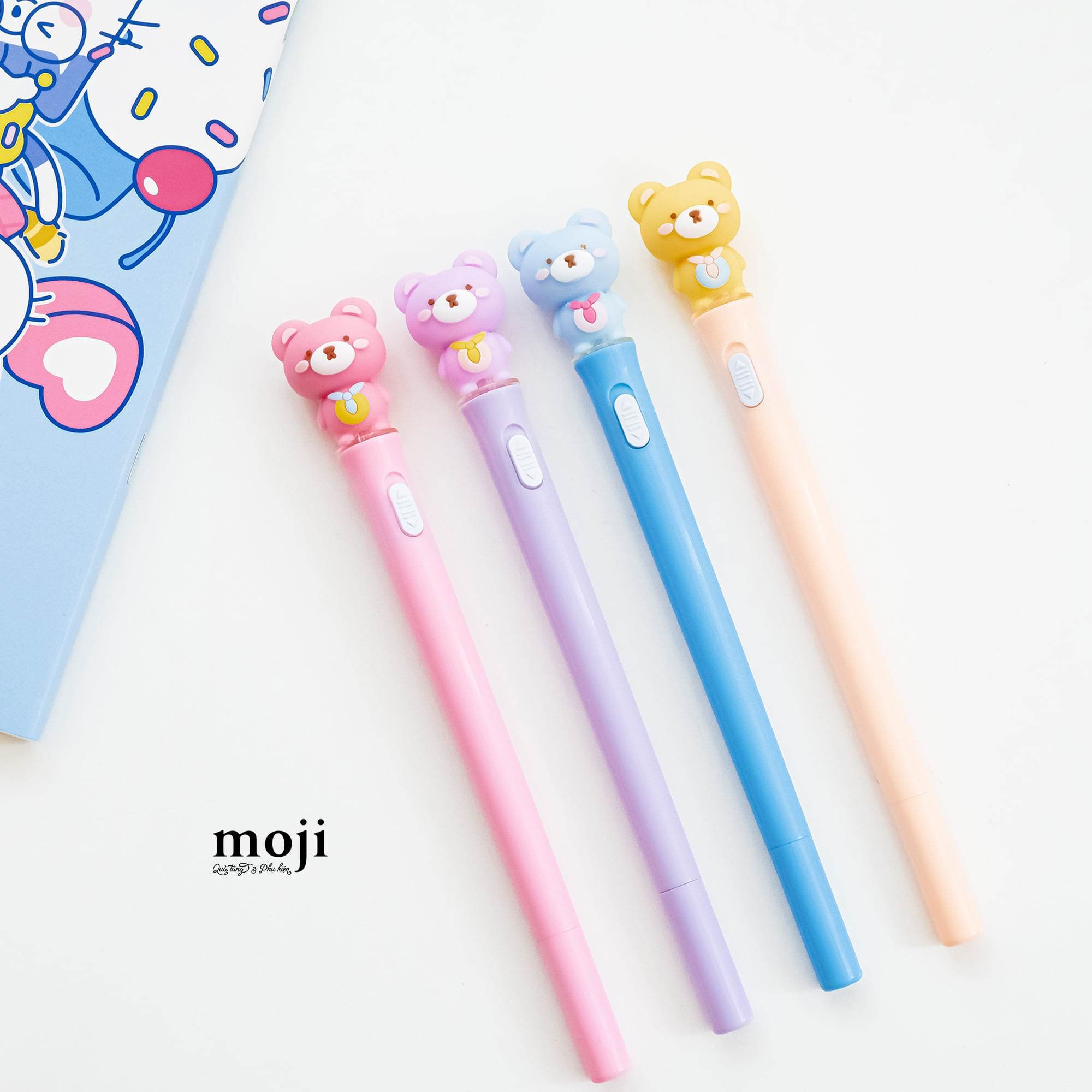 Bút viết Colorful baby bear and tie có đèn