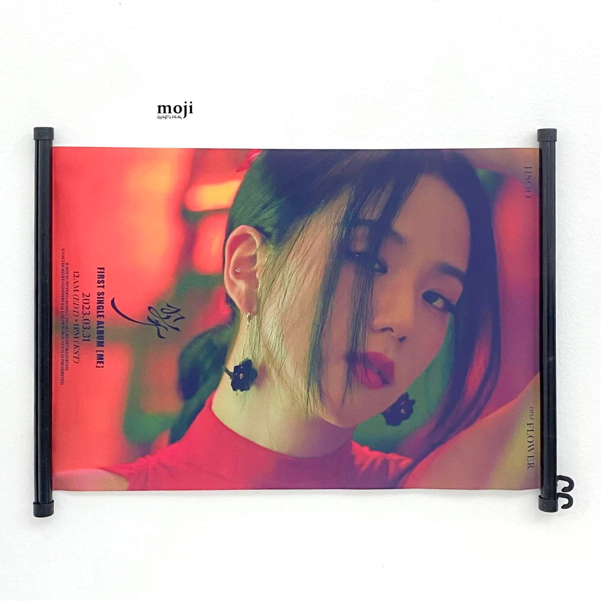 Poster treo idol BLACKPINK Jisoo Me Flower 100423 30x45