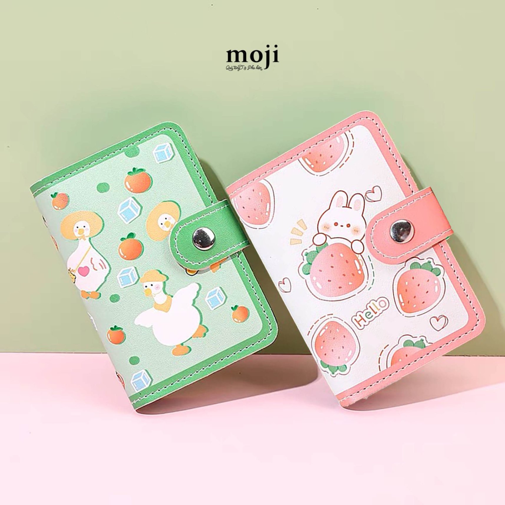 Ví mini đa năng Rabbit duck fruit 7x11