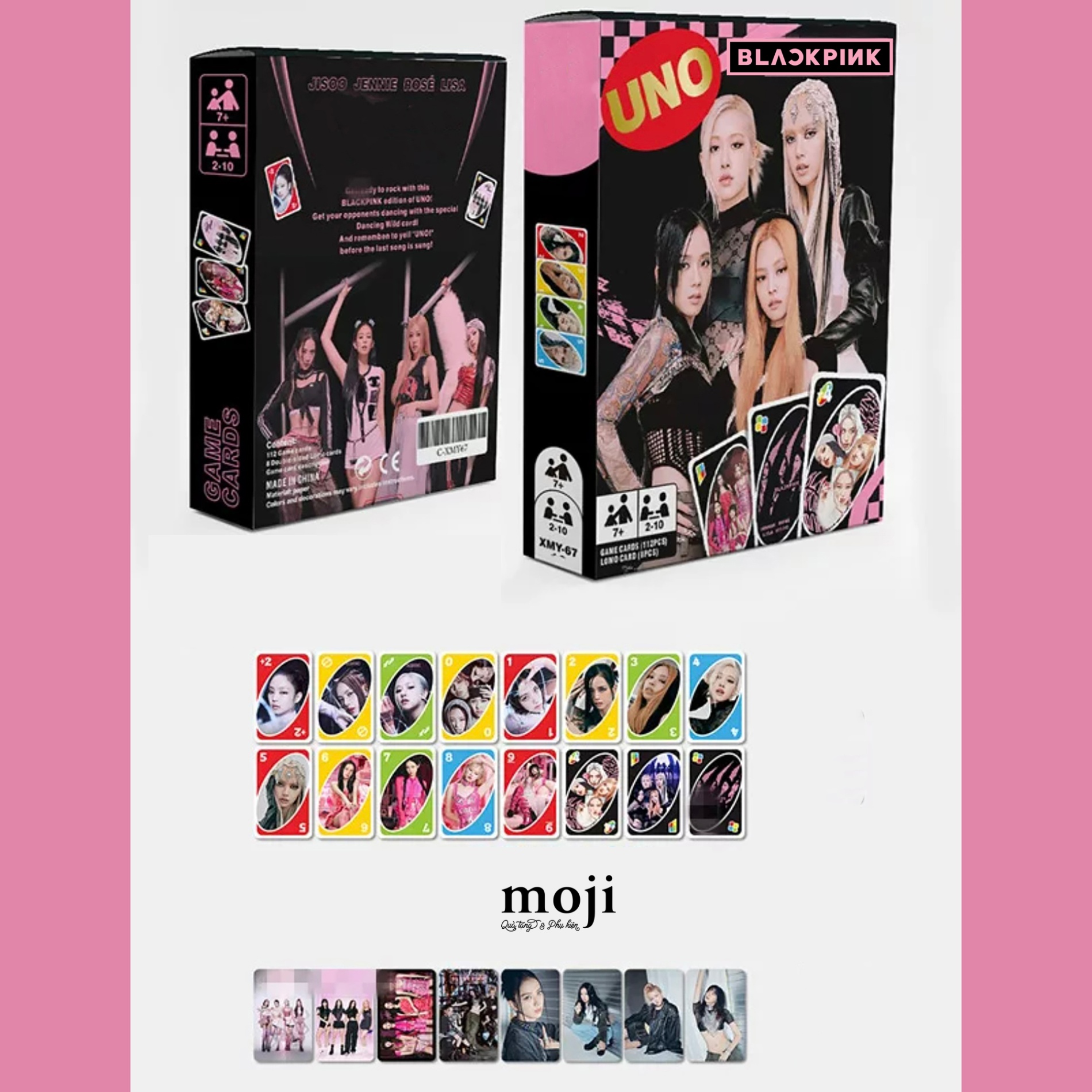 Đồ chơi boardgame UNO idol BLACKPINK BORN PINK black ver 240423