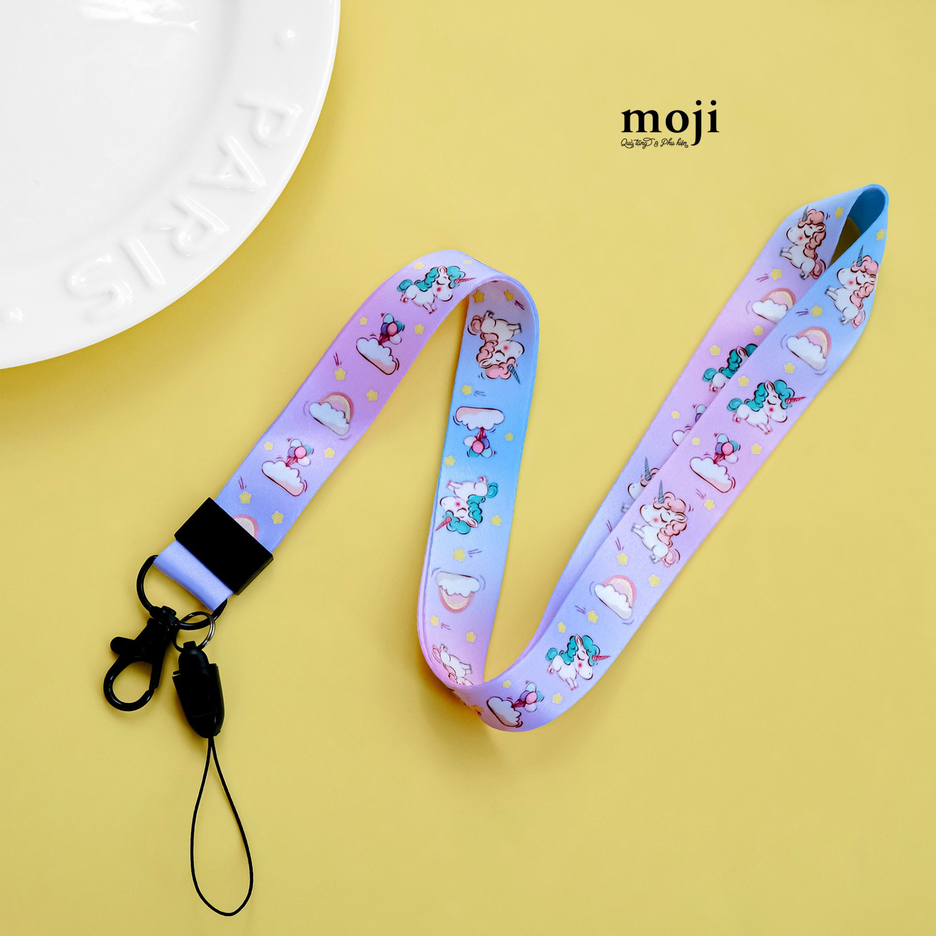 Strap đa năng Unicorn cloud rainbow gradient color
