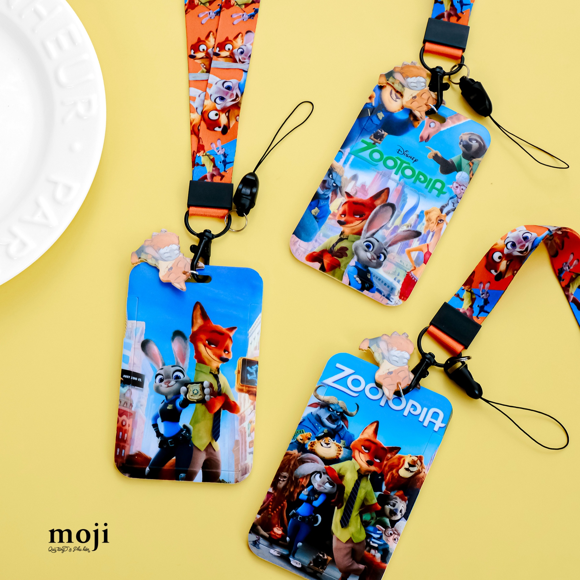 Đeo thẻ dọc Zoo cartoon kèm strap 7x11