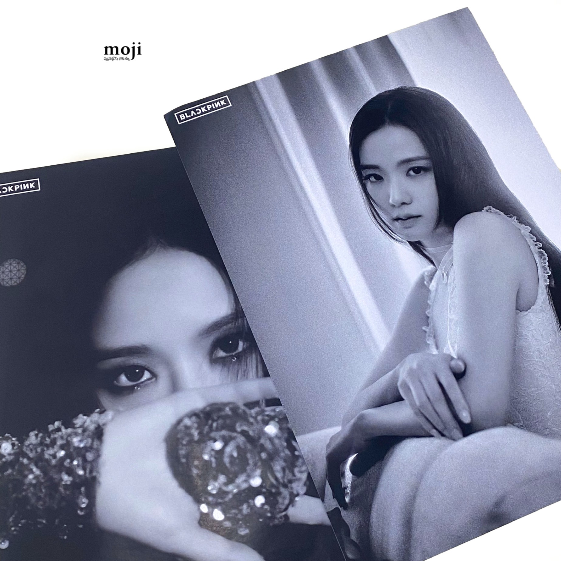 Poster idol BLACKPINK Jisoo ME concept black and white 040523 set2 21x30