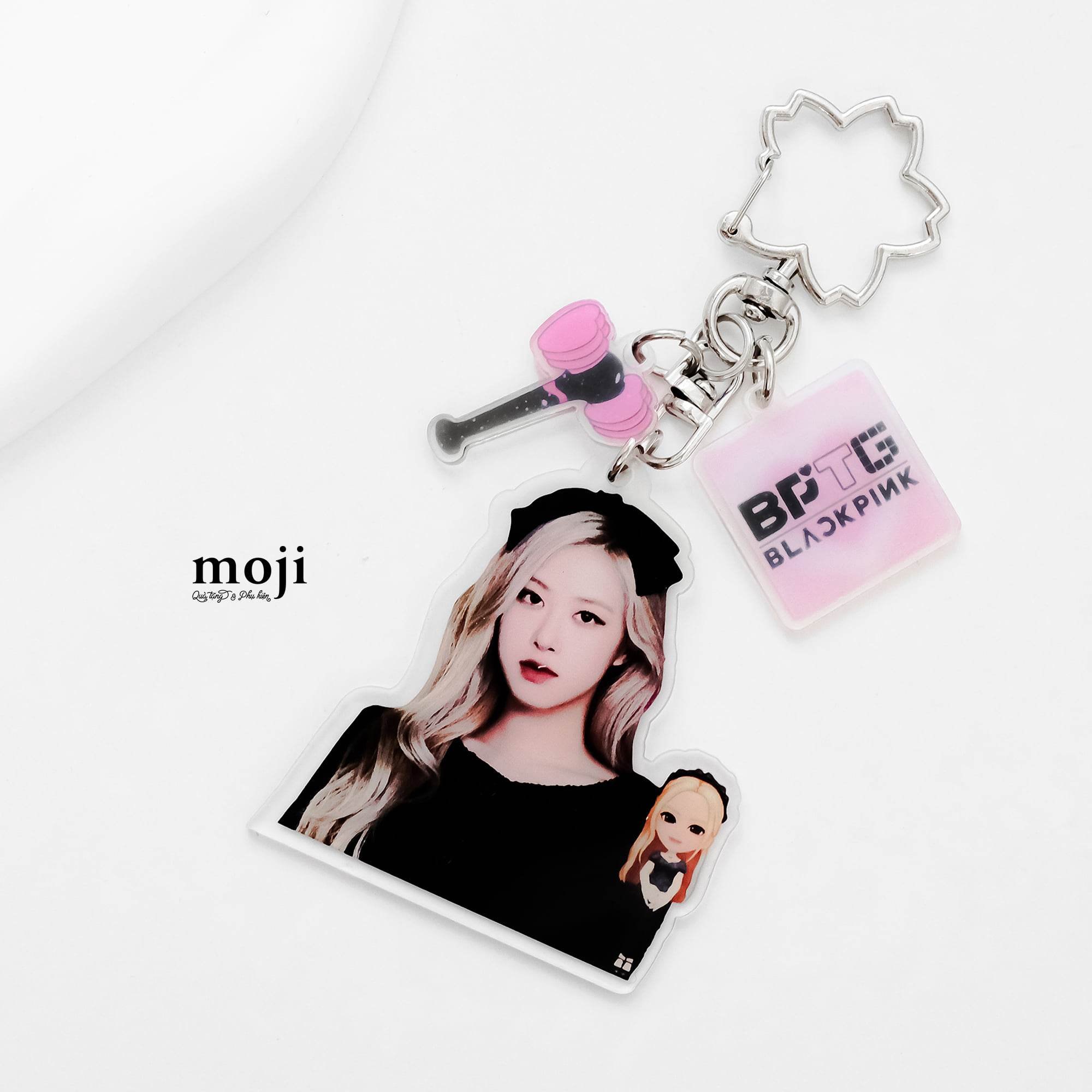 Móc khóa idol BLACKPINK Rosé THE GAME lightstick 150523