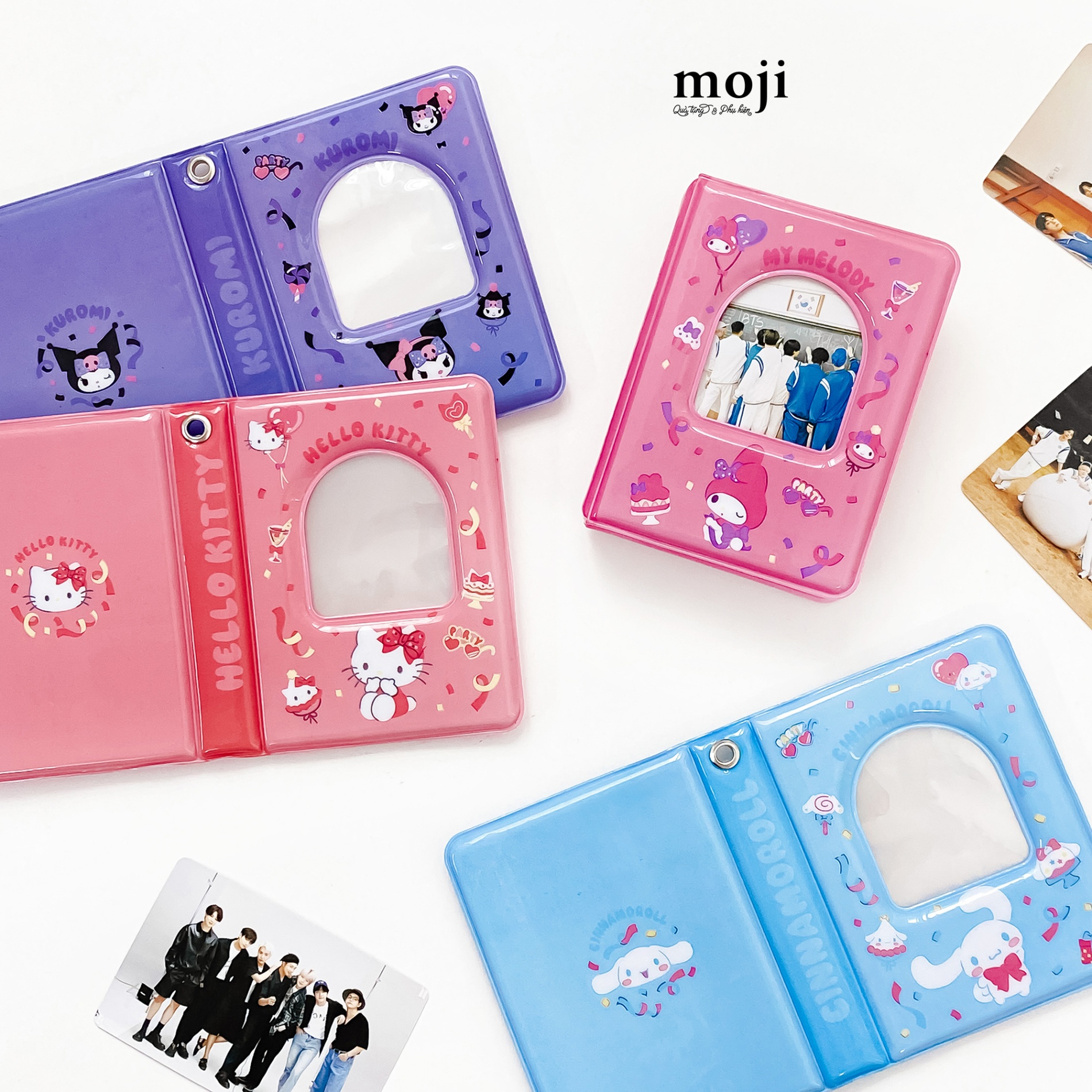 Album ảnh đựng card Window Sanrio family sweet ribbon 8x11