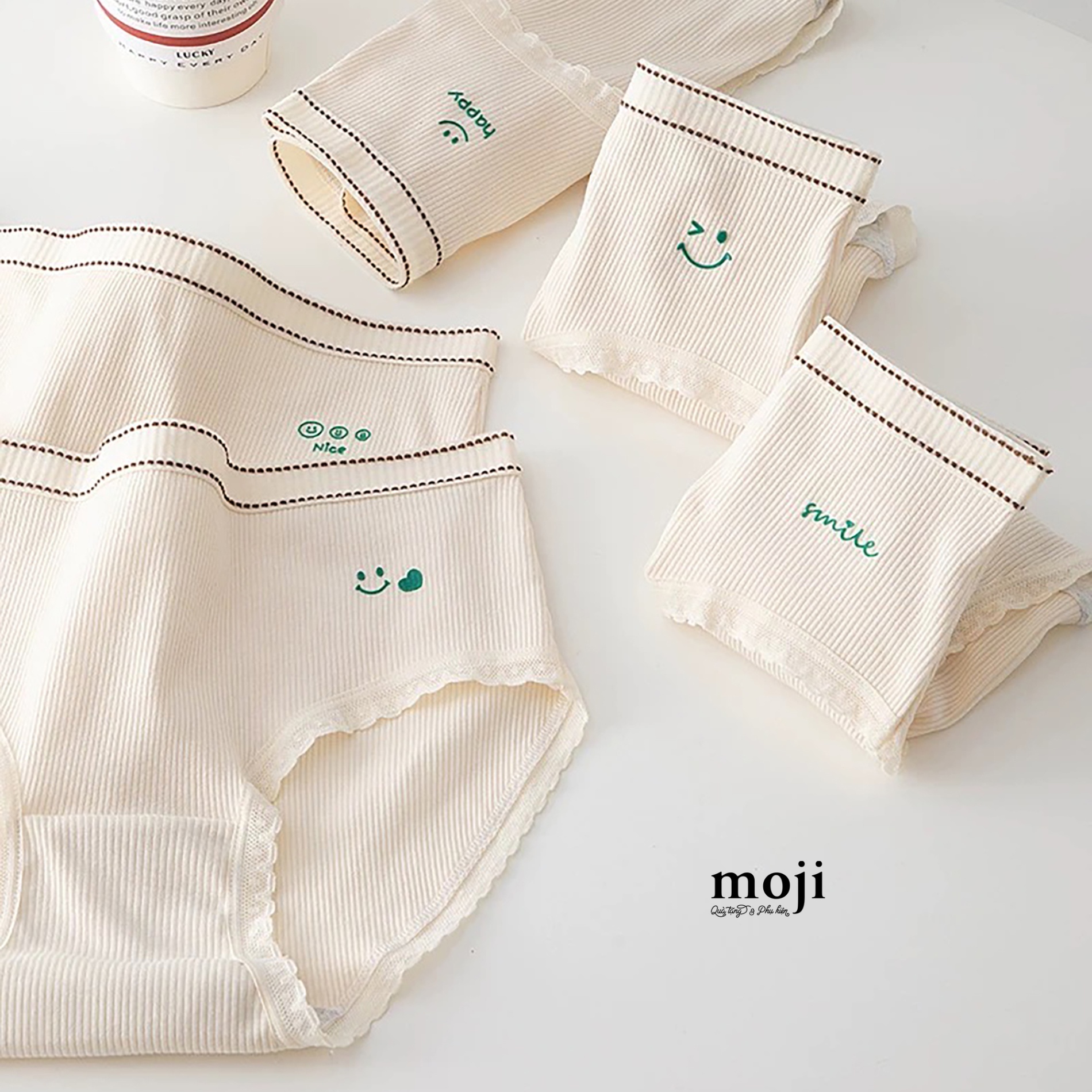 Quần chip MJ Smile happy nice có viền