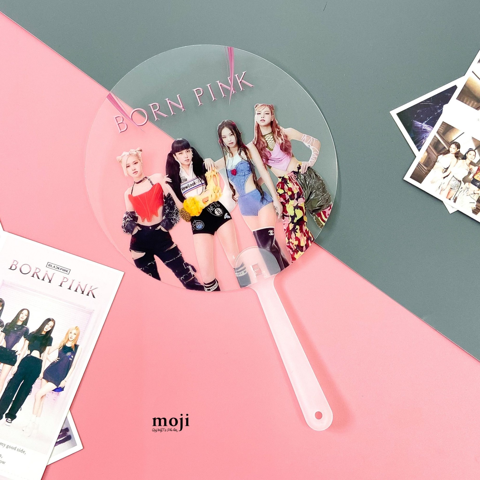 Quạt nhựa cầm tay idol BLACKPINK BORN PINK 300523