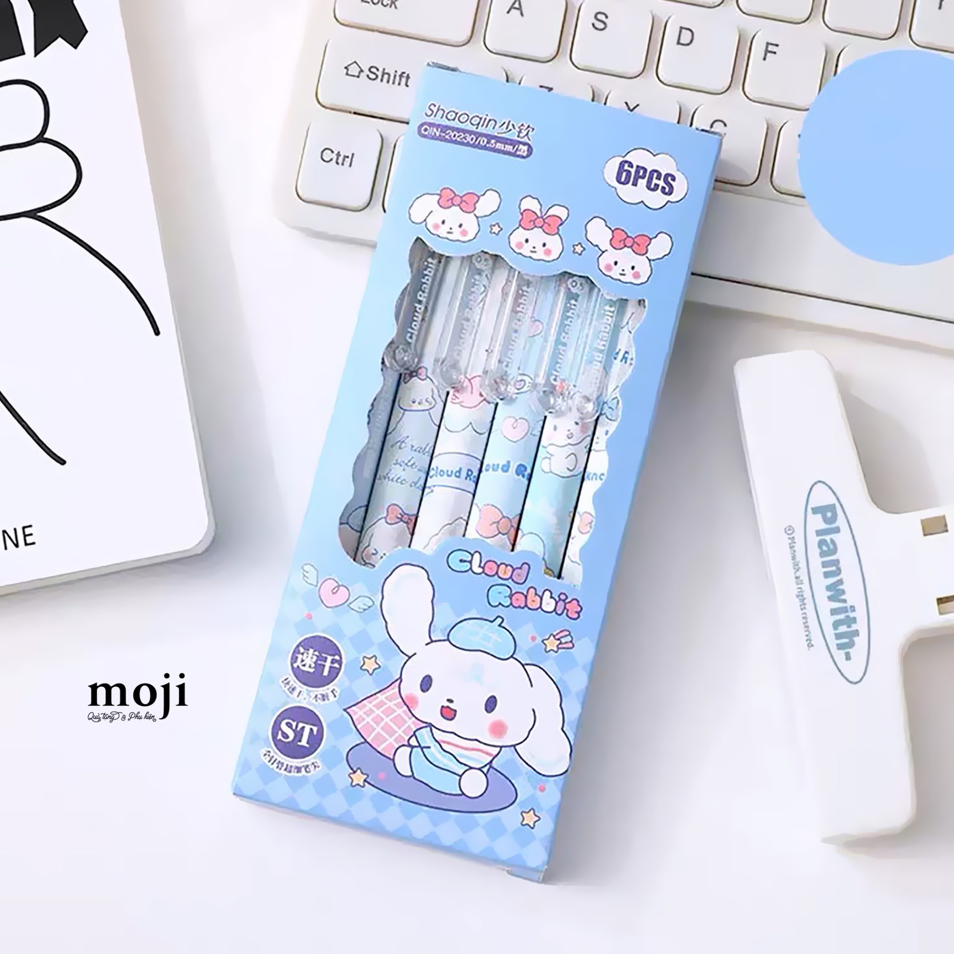 Bút viết set6 Cloud rabbit happy