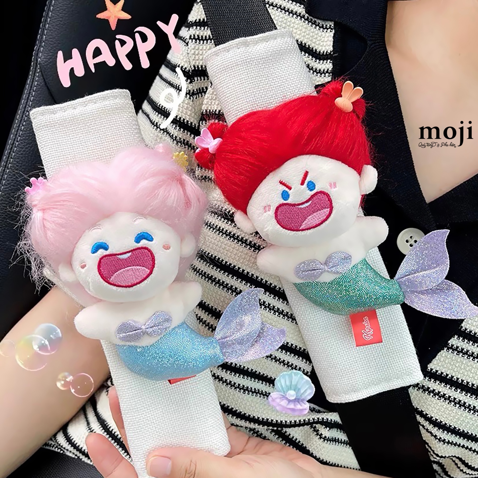 Doll Mermaid Funny vibes emotion face có tóc 14cm