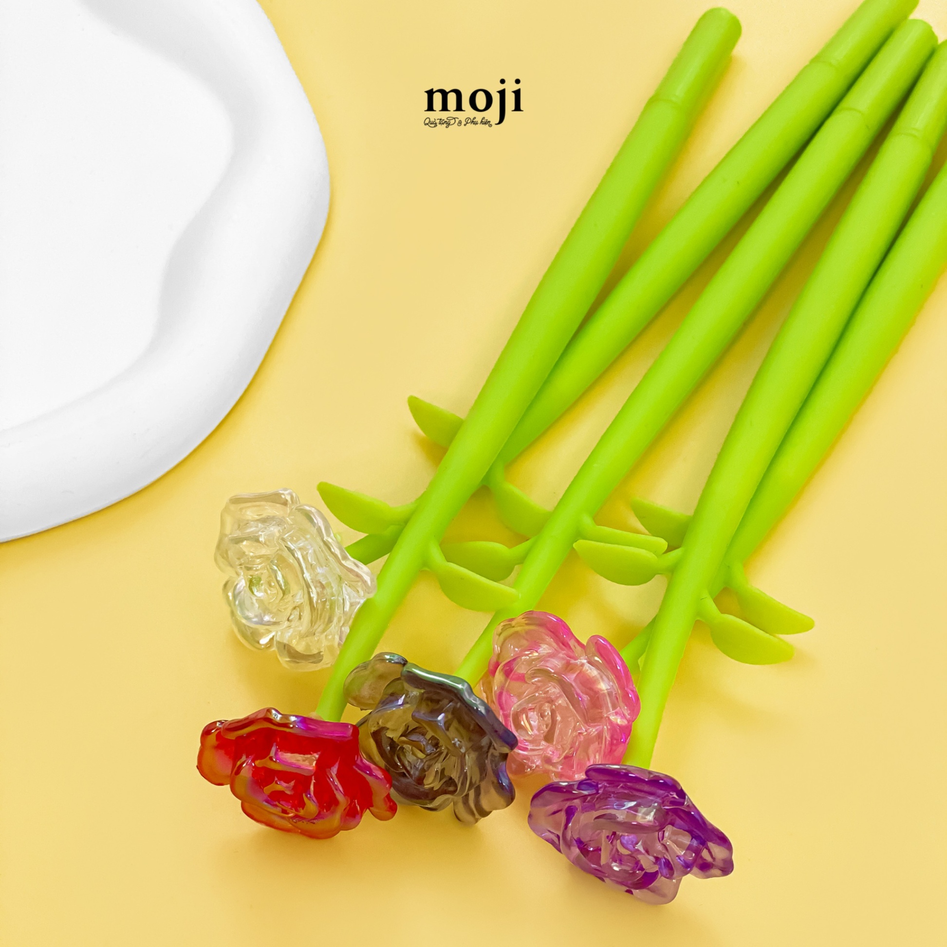 Bút viết Glazed rose flower