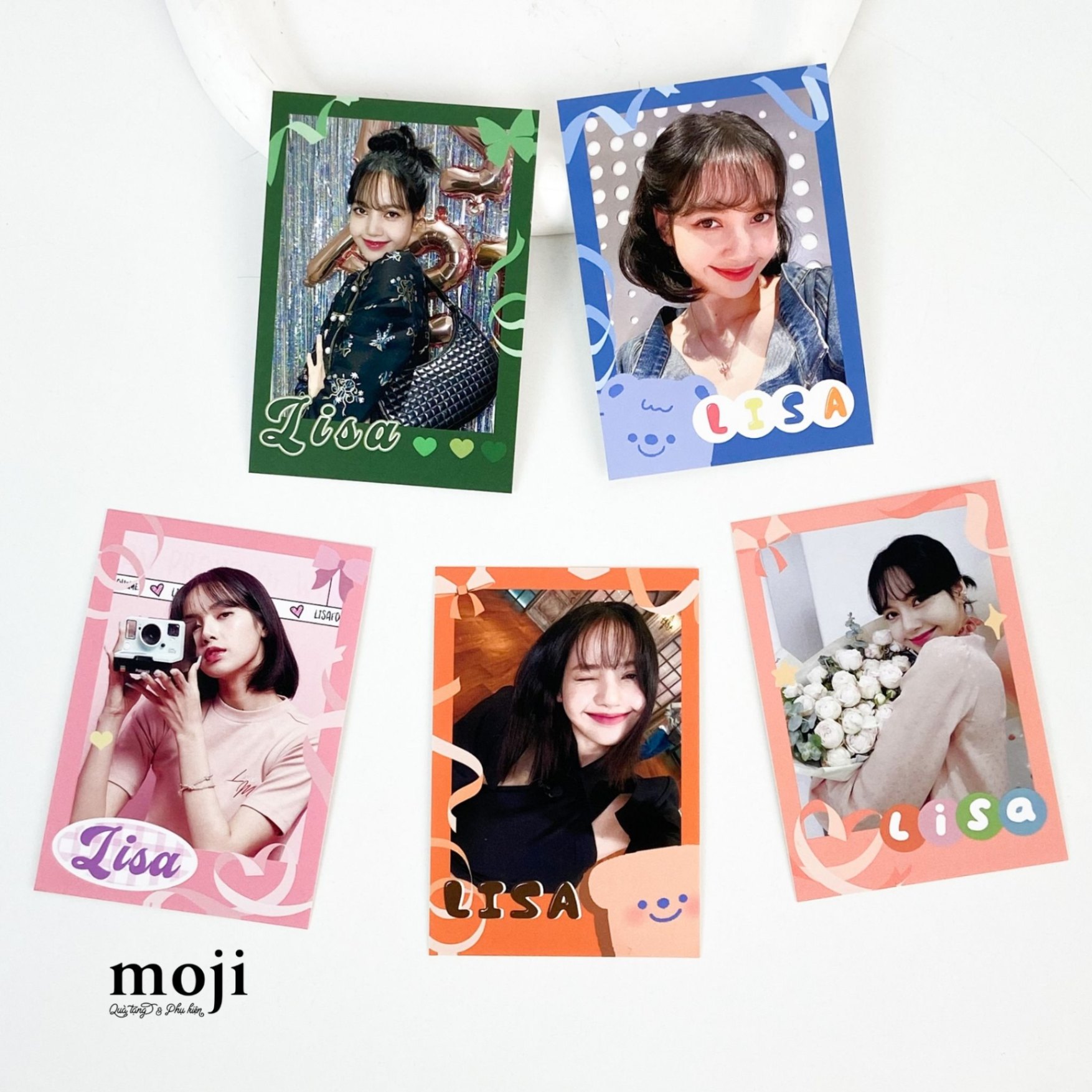 Card Polaroid idol BLACKPINK Lisa ribbon daily life 290623 set5