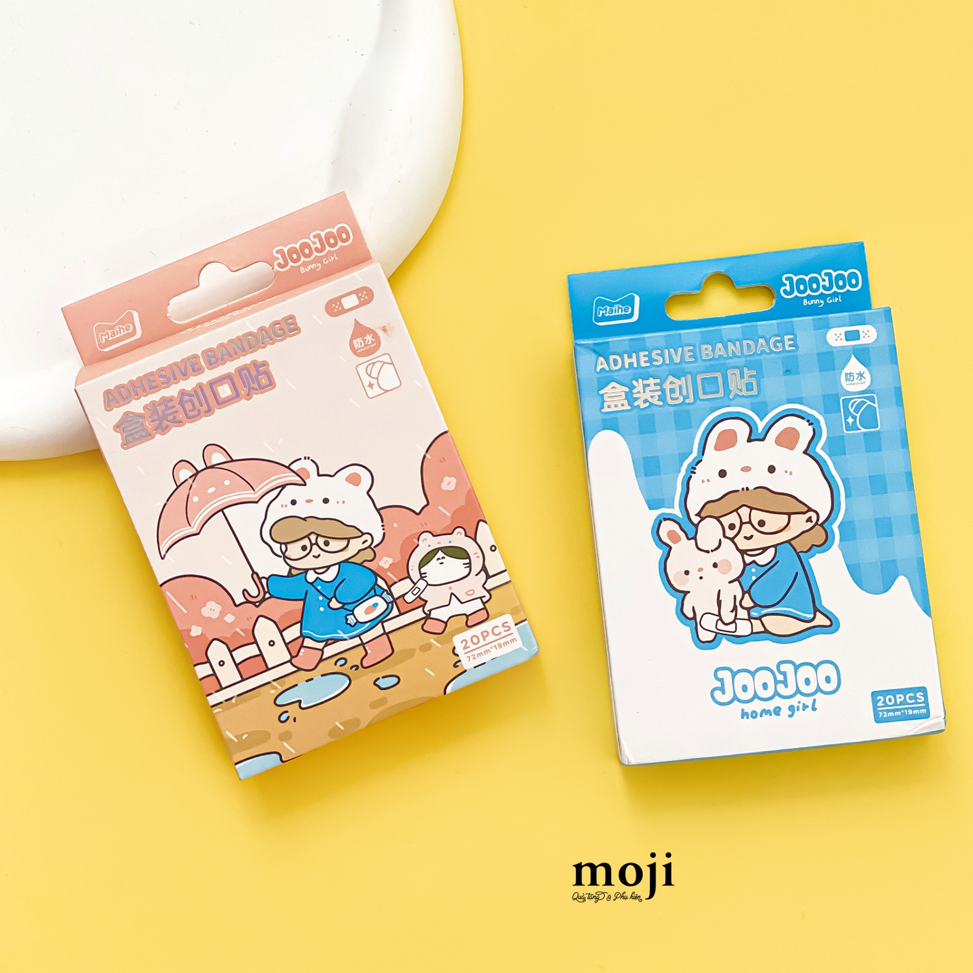 Băng dán cá nhân hộp Joojoo home girl happy with animal set20