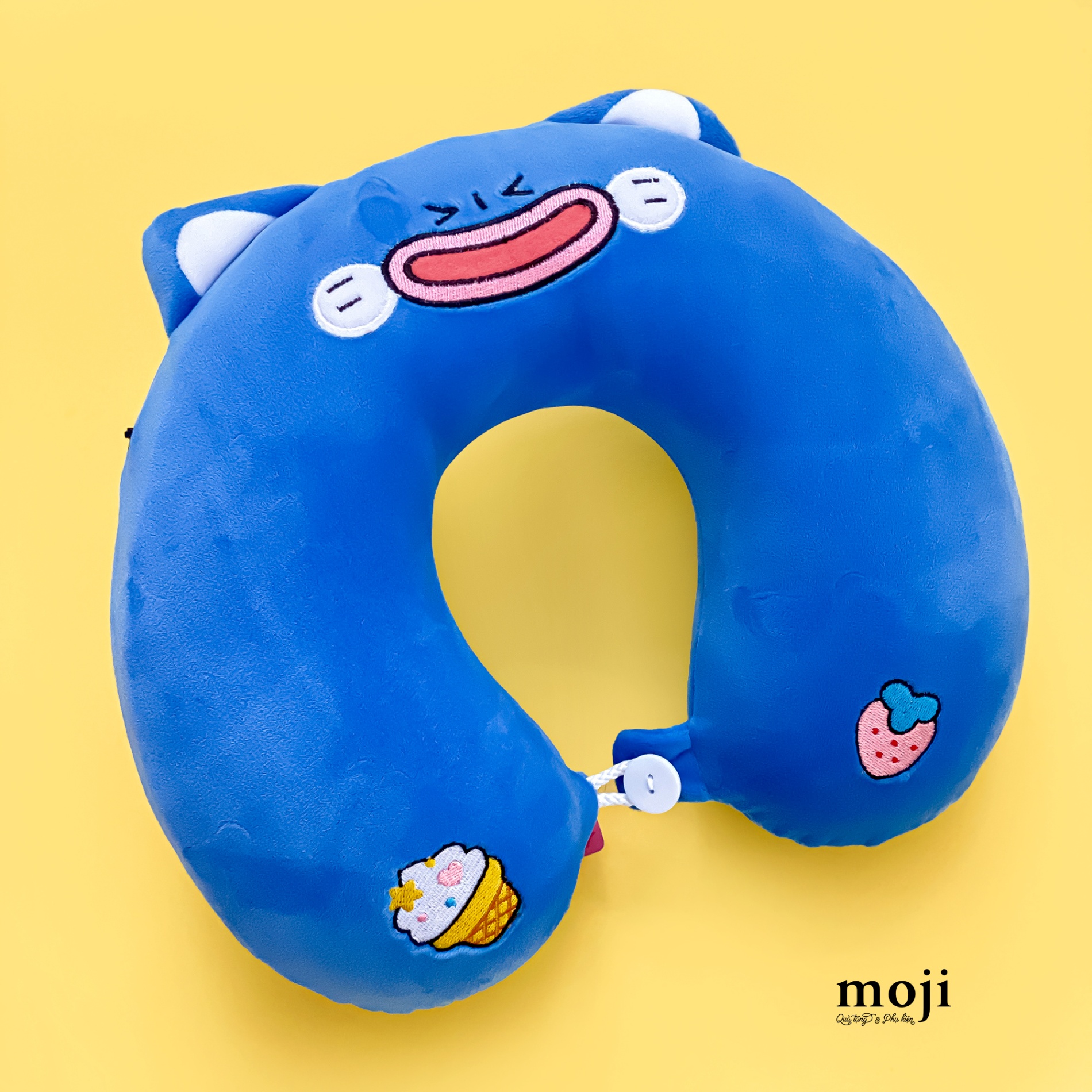 Gấu bông chữ U MZ ruột cao su Lookii Kat Icekreams Meomet happy face